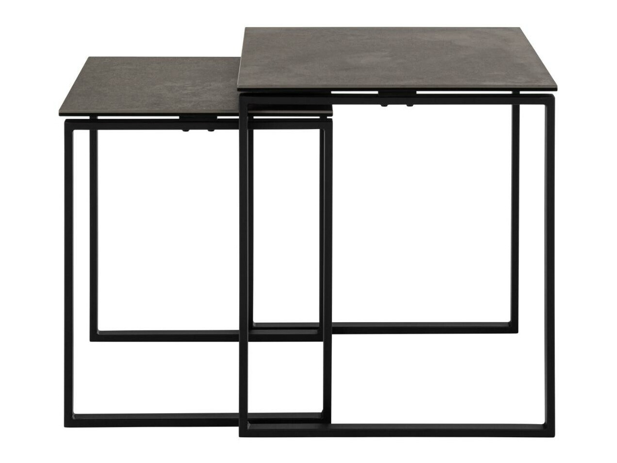 Ensemble de tables d'appoint Norsica 873 (Noir)