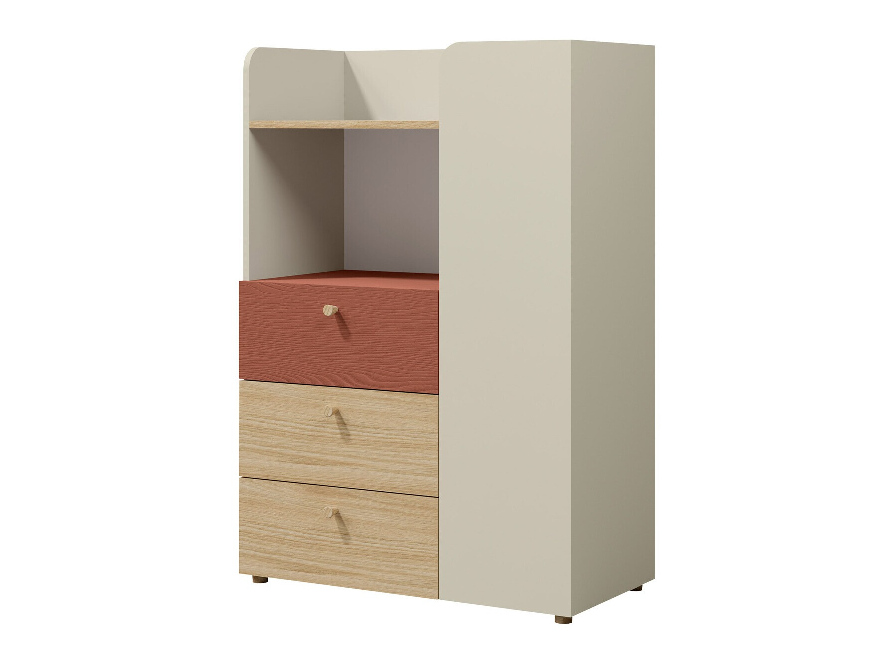 Étagère Domcali 106 (Coral + Chêne)