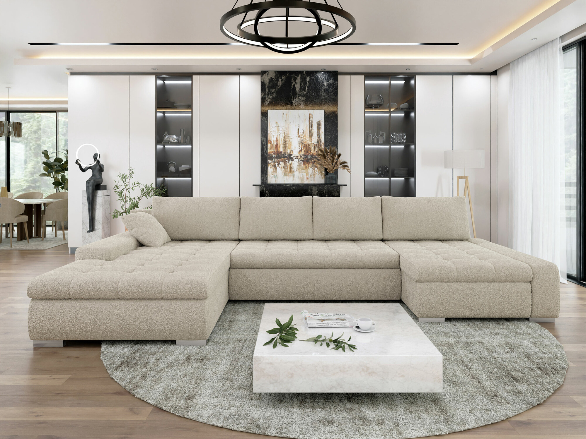 Canapé d'angle Comfivo Oliva I (Baloo 2074)