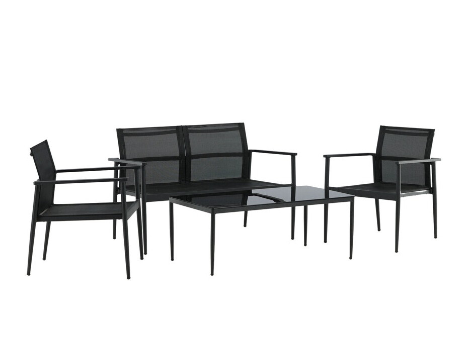 Ensemble de mobilier de jardin Dallas 4632 (Noir)