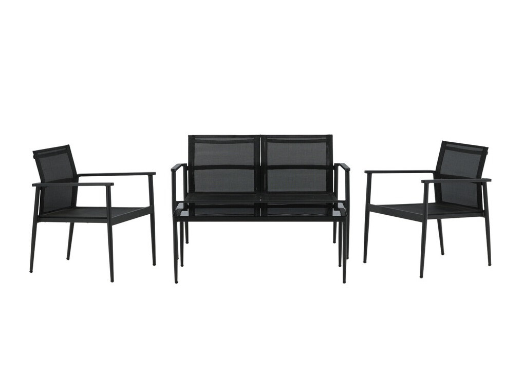 Ensemble de mobilier de jardin Dallas 4632 (Noir)