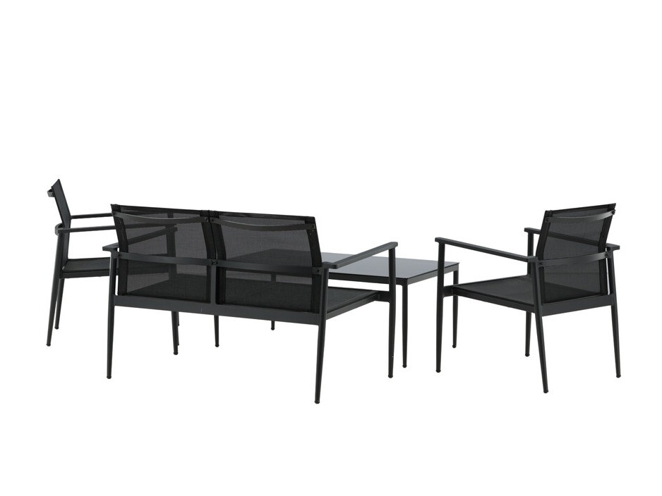 Ensemble de mobilier de jardin Dallas 4632 (Noir)