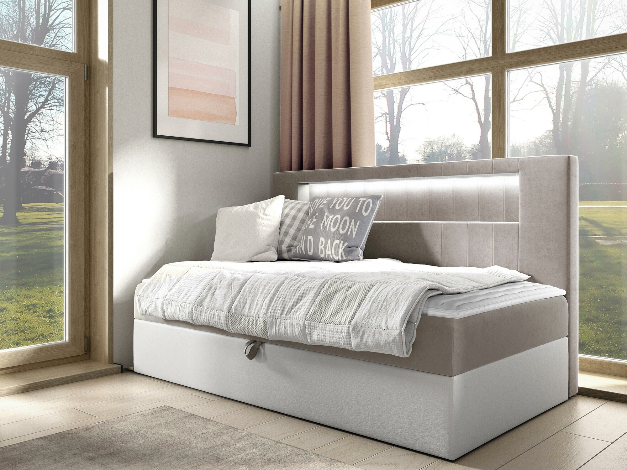 Lit boxspring Lucus IV (Soft 017 + Fresh 1)