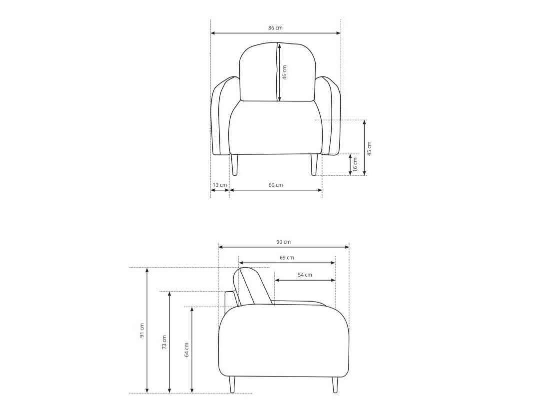Fauteuil Kingston 155 (Elma 07)