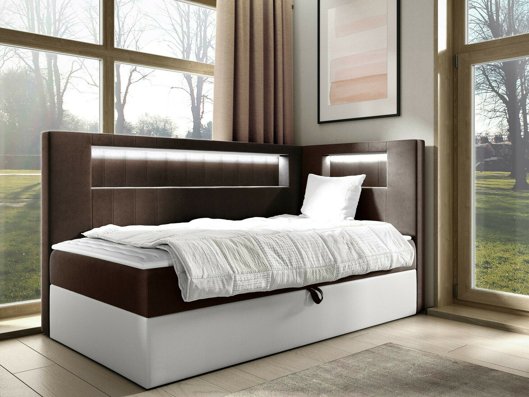 Lit boxspring Baltimore 172 (Soft 017 + Fresh 4)