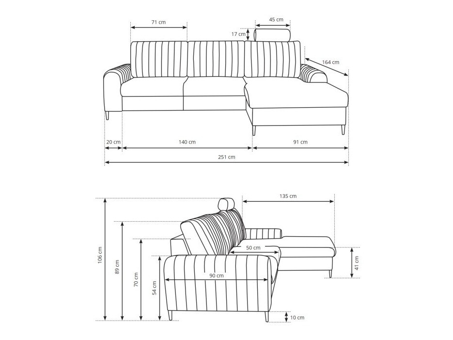 Canapé d'angle Kingston 163 (Loft 18)