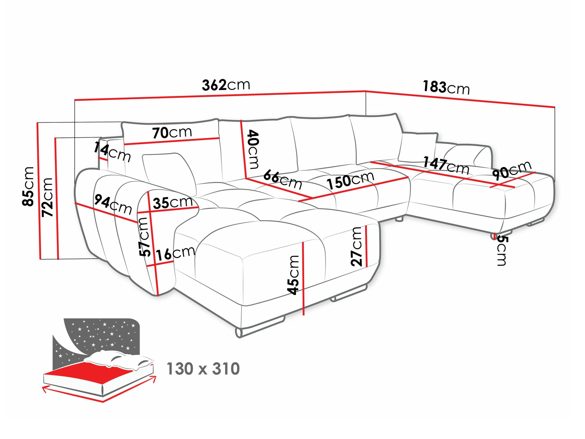 Canapé d'angle Signis I (Velo 635)