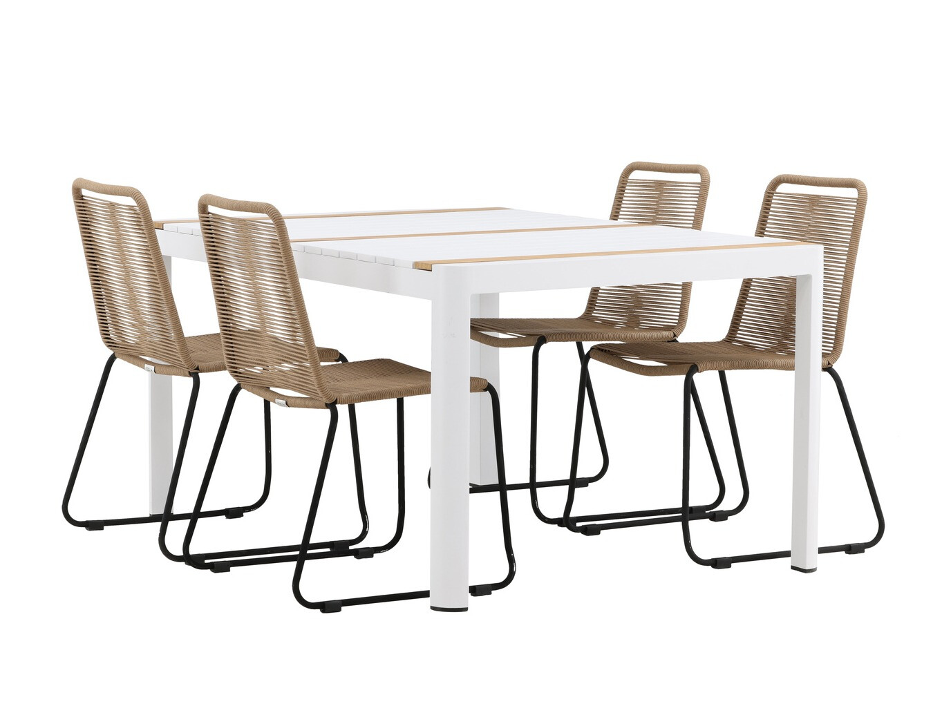 Ensemble table et chaises Dallas 4671 (Blanc)