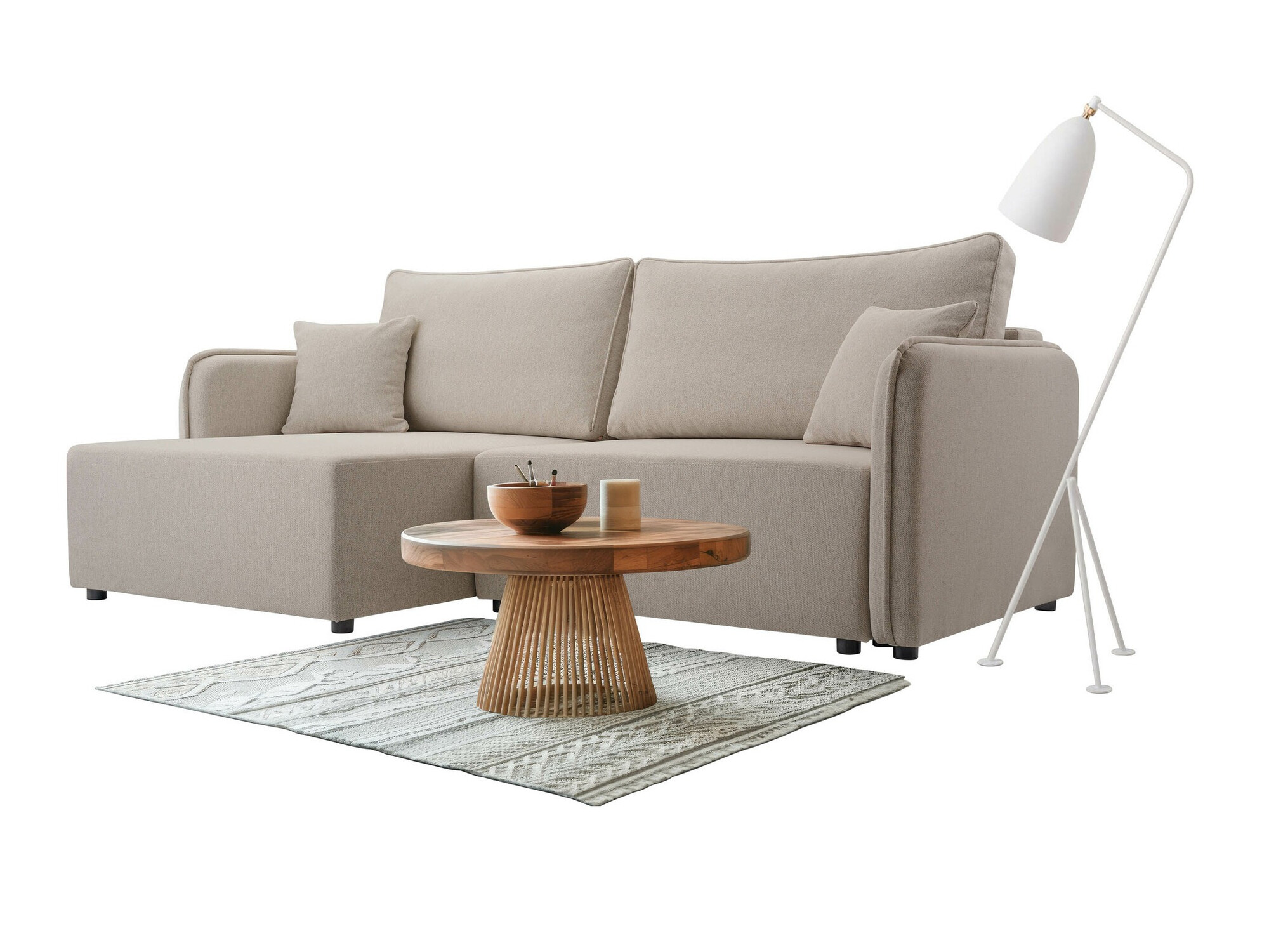 Canapé d'angle TrendyNest Turtura (Velo 623)