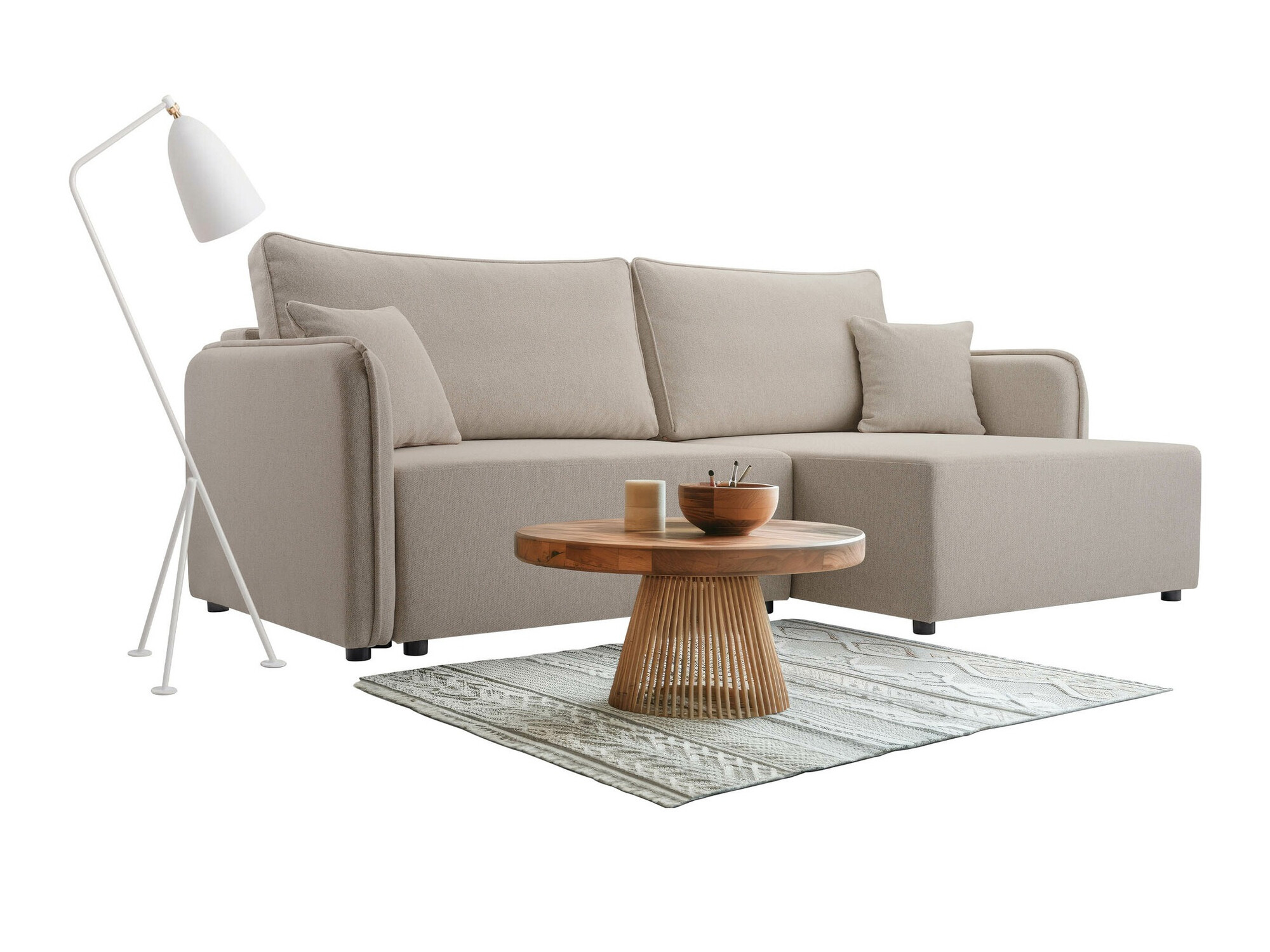 Canapé d'angle TrendyNest Turtura (Velo 623)