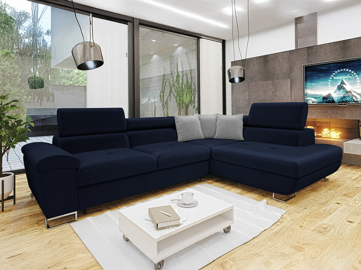 Canapé d'angle Comfivo Ruta II (Magic Velvet 2216 + Magic Velvet 2240)