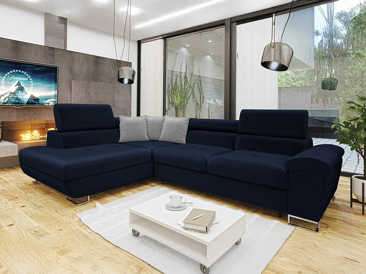 Canapé d'angle Comfivo Ruta II (Magic Velvet 2216 + Magic Velvet 2240)