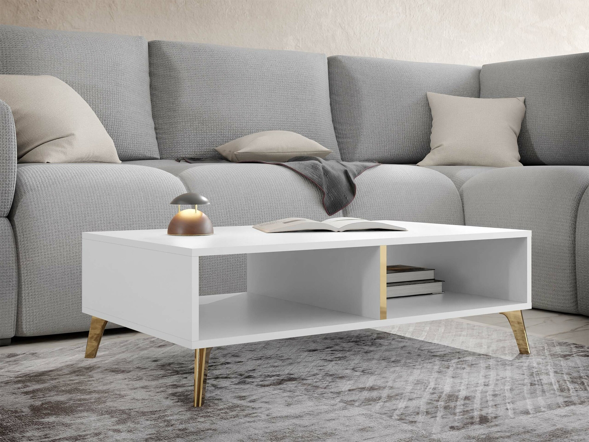Table basse Comfivo Capella (Blanc)