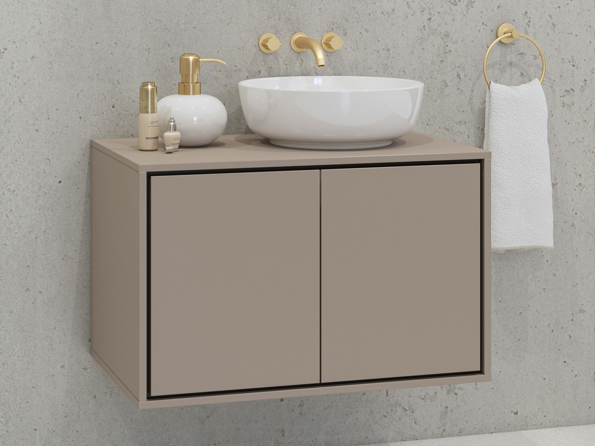 Armoire de salle de bains murale pour lavabo Tecavu 103 (Congo)