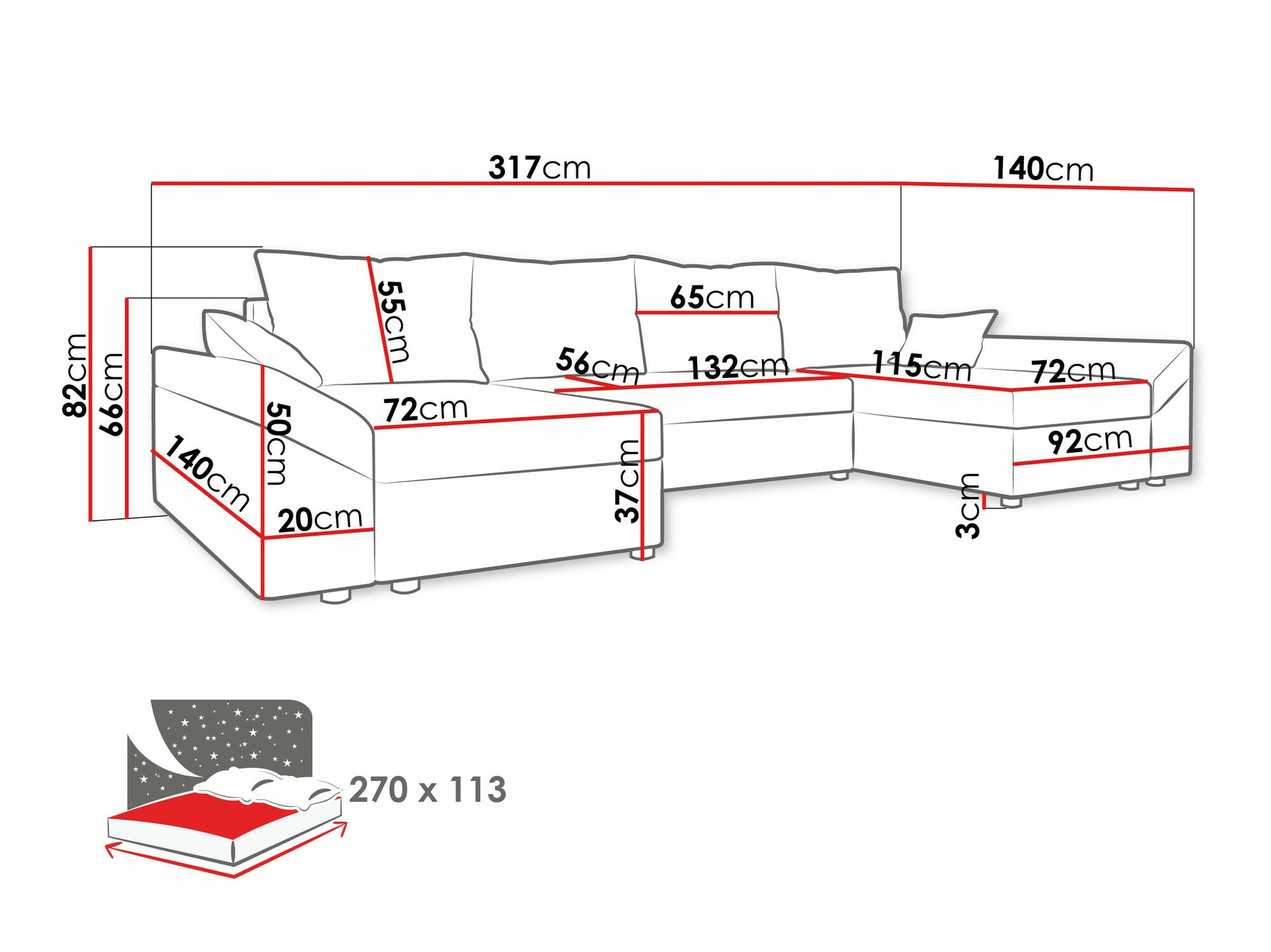 Canapé d'angle Memphis 131 (Kronos 07)