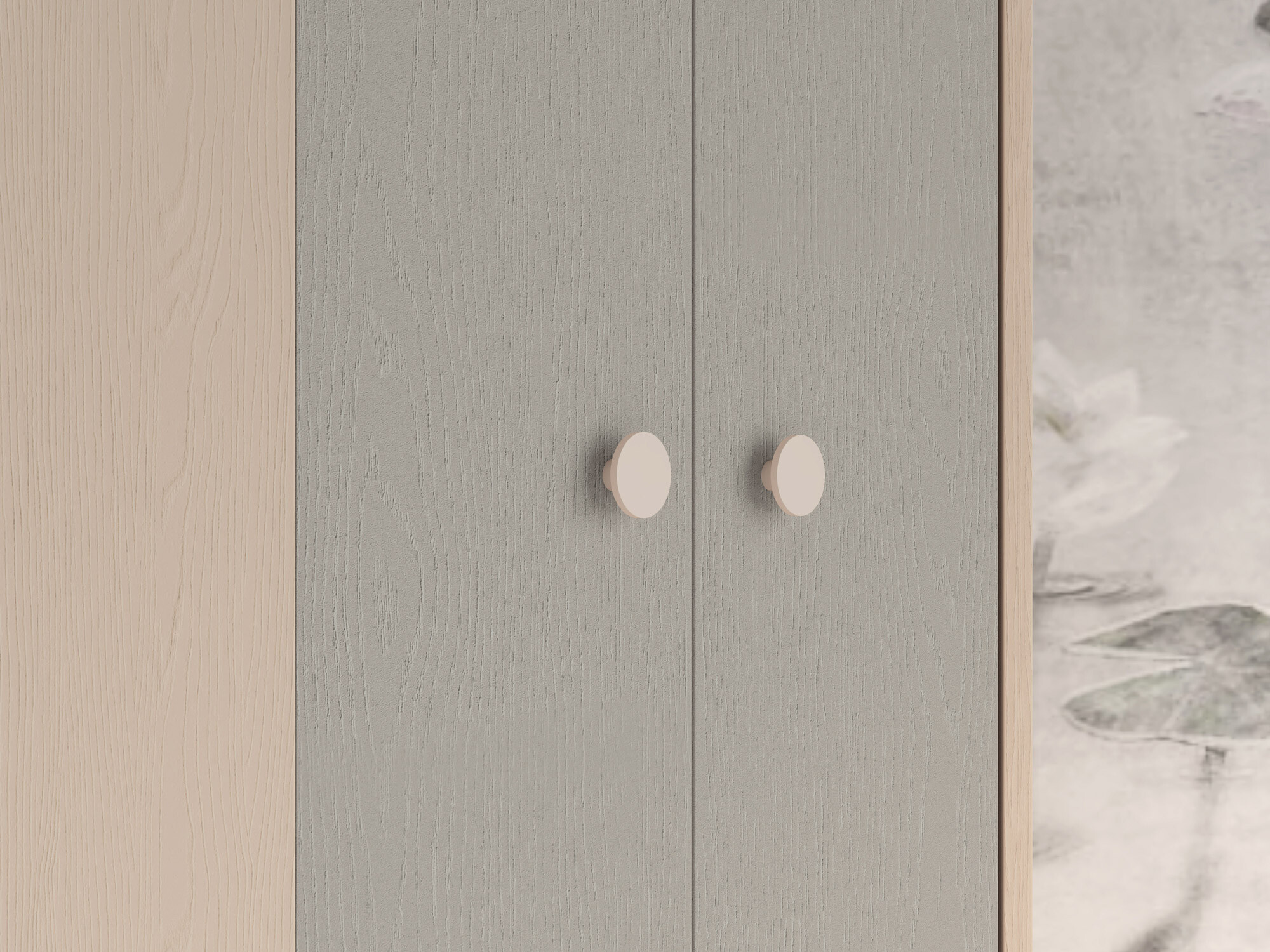 Armoire d'angle Tortoli 100 (Gris)