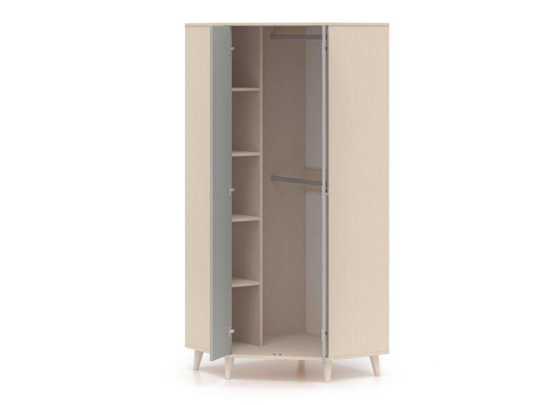 Armoire d'angle Tortoli 100 (Gris)