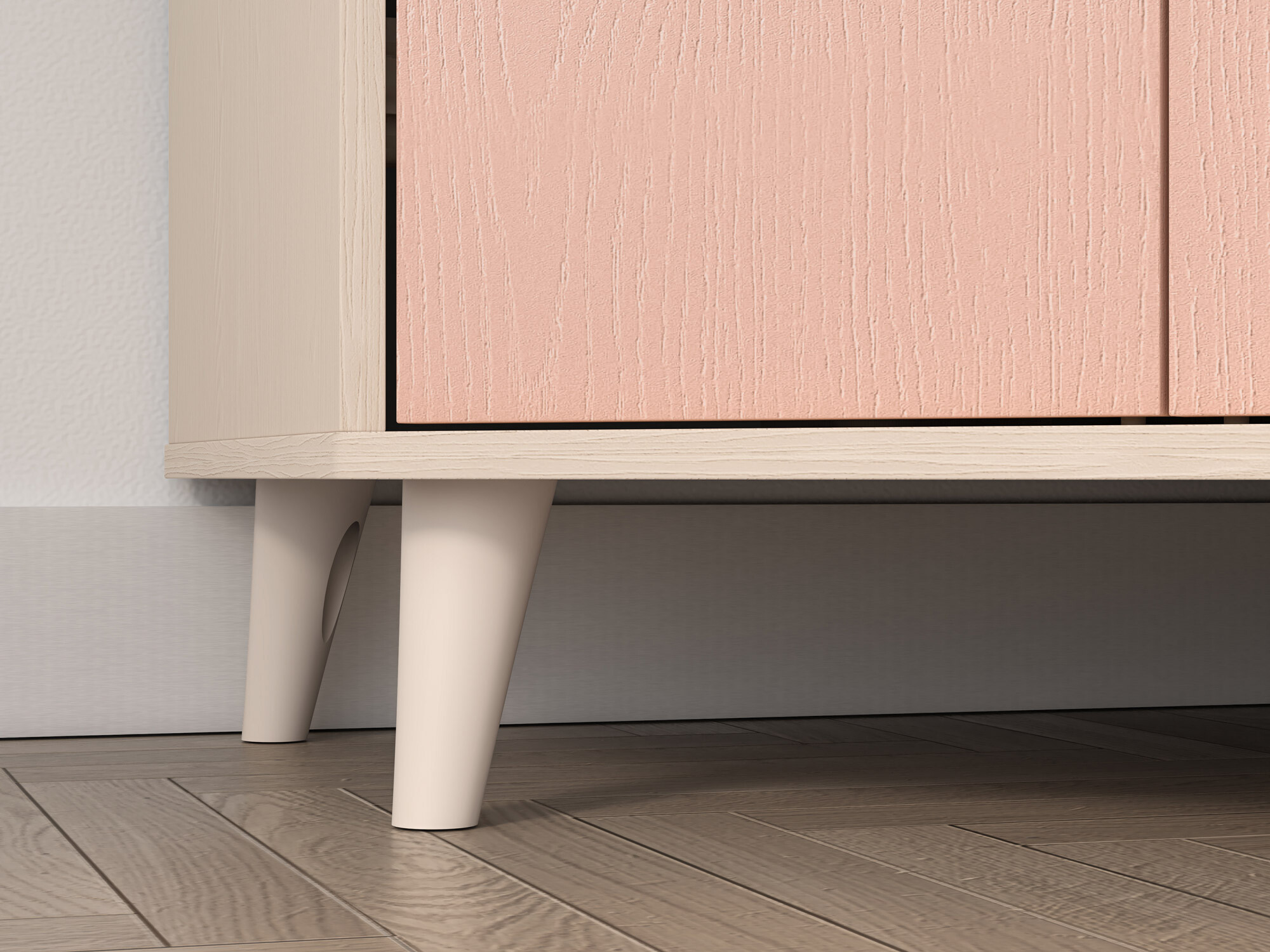 Armoire d'angle Tortoli 100 (Rose)