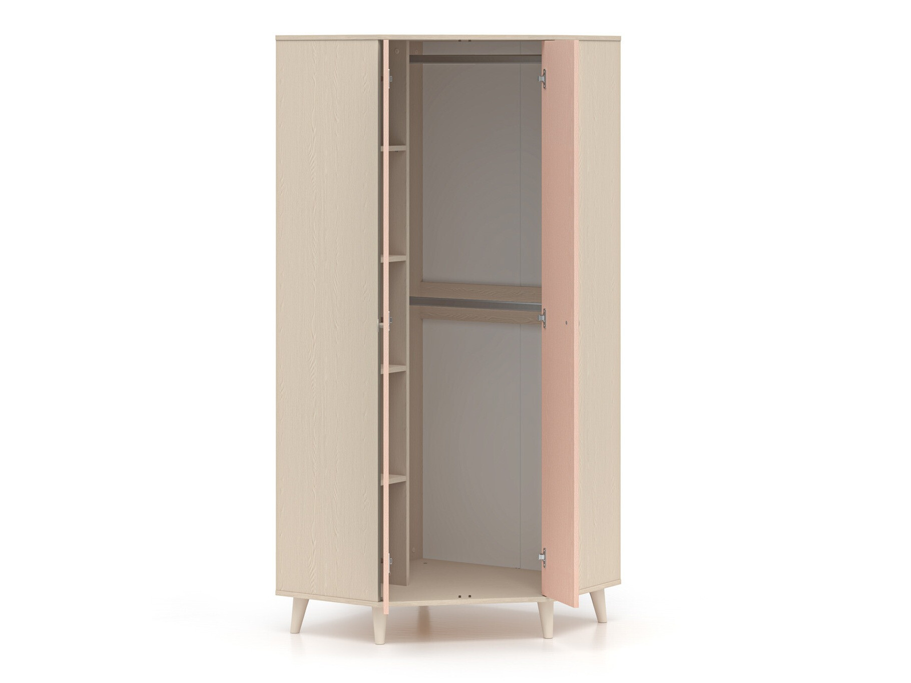 Armoire d'angle Tortoli 100 (Rose)