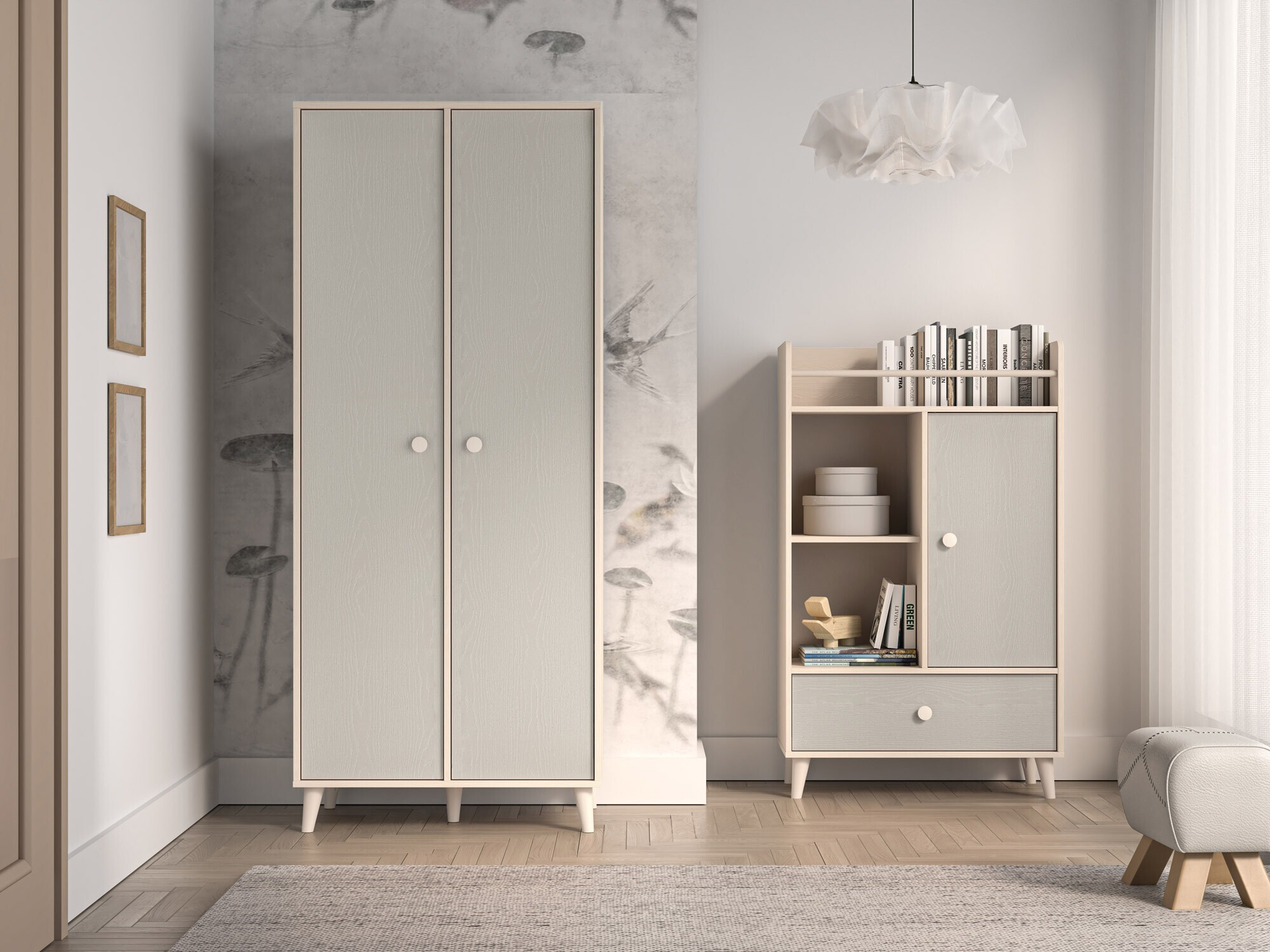Armoire Tortoli 101 (Gris)