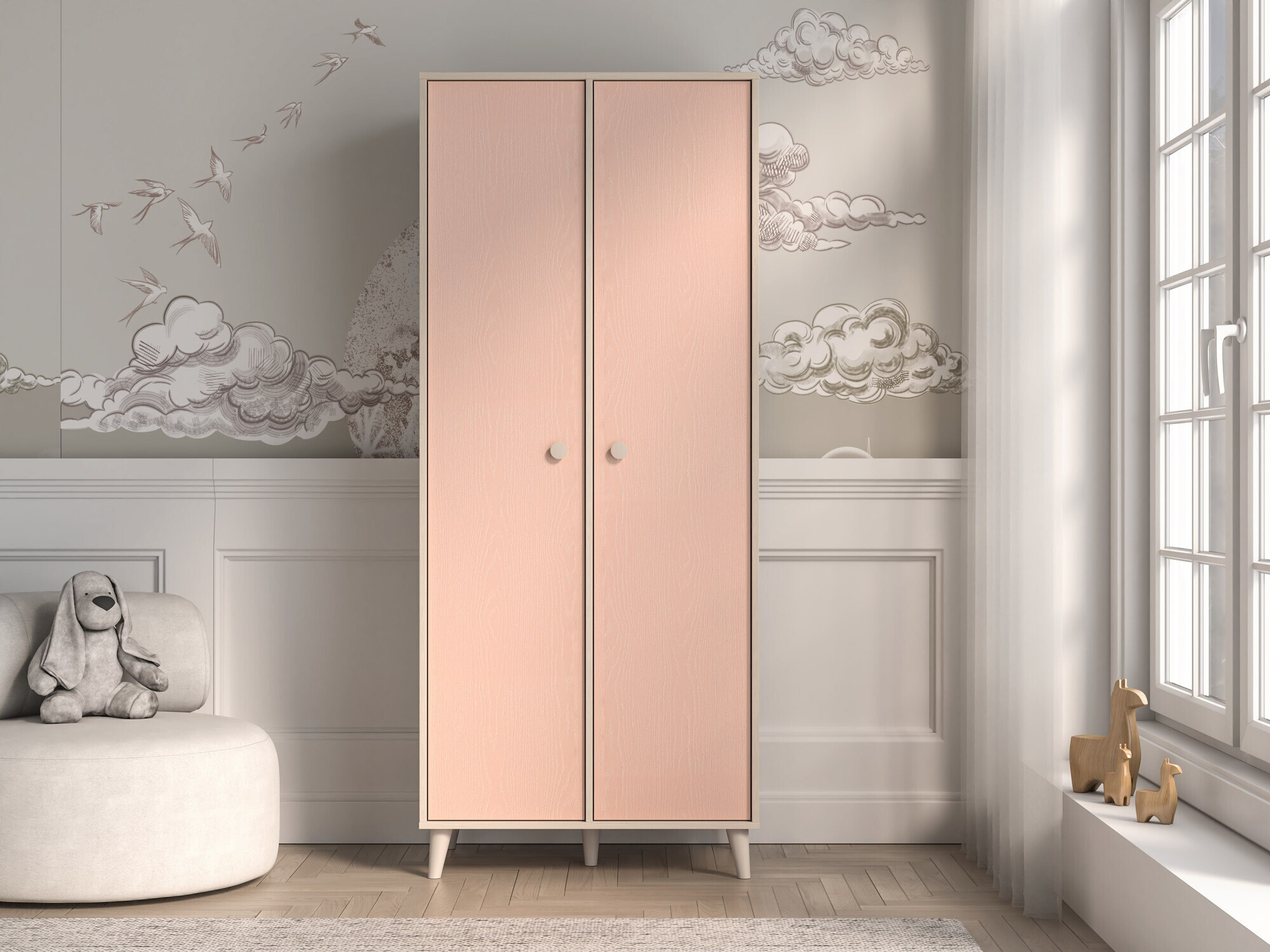 Armoire Tortoli 101 (Rose)