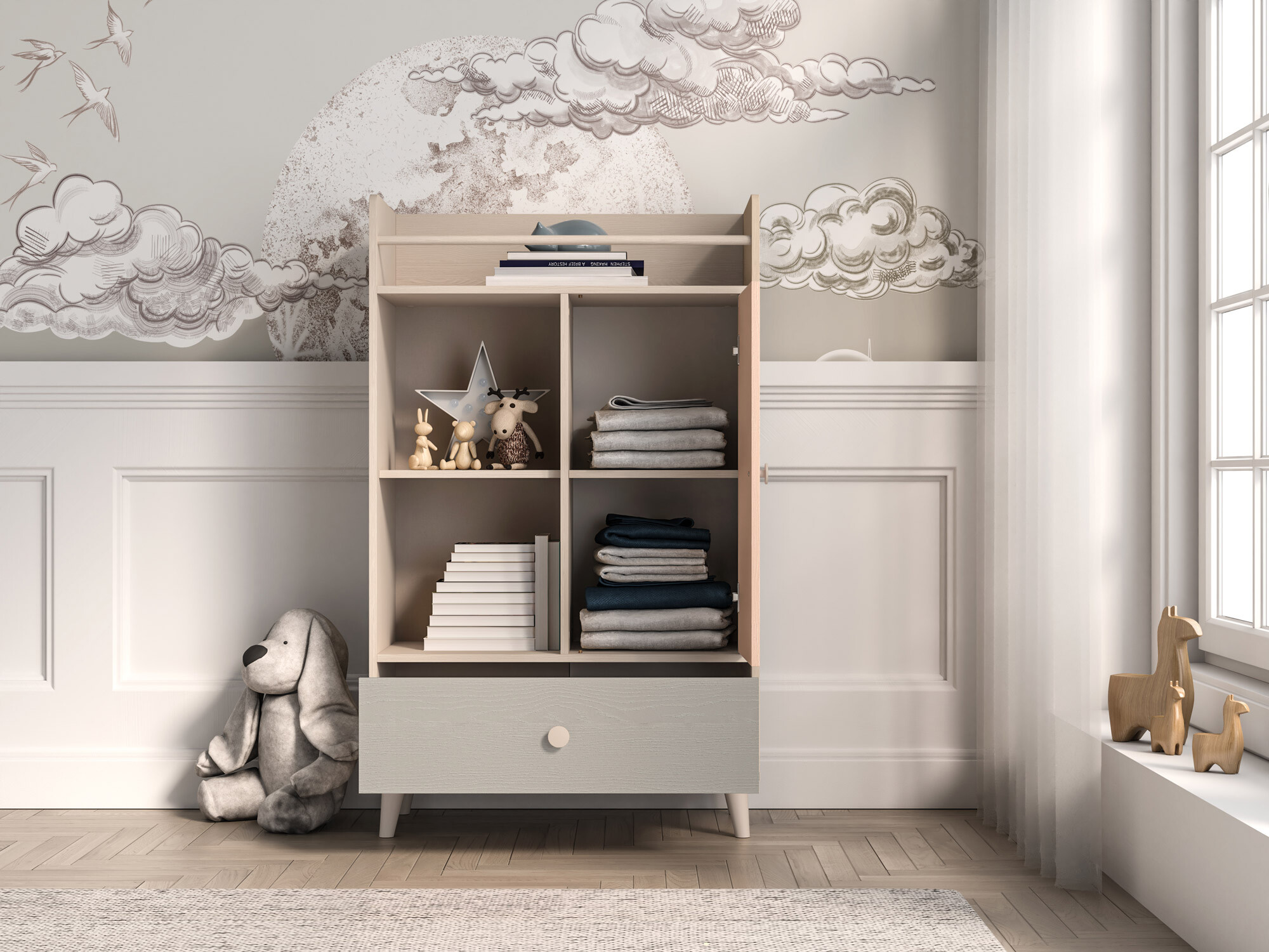 Buffet Tortoli 103 (Gris)