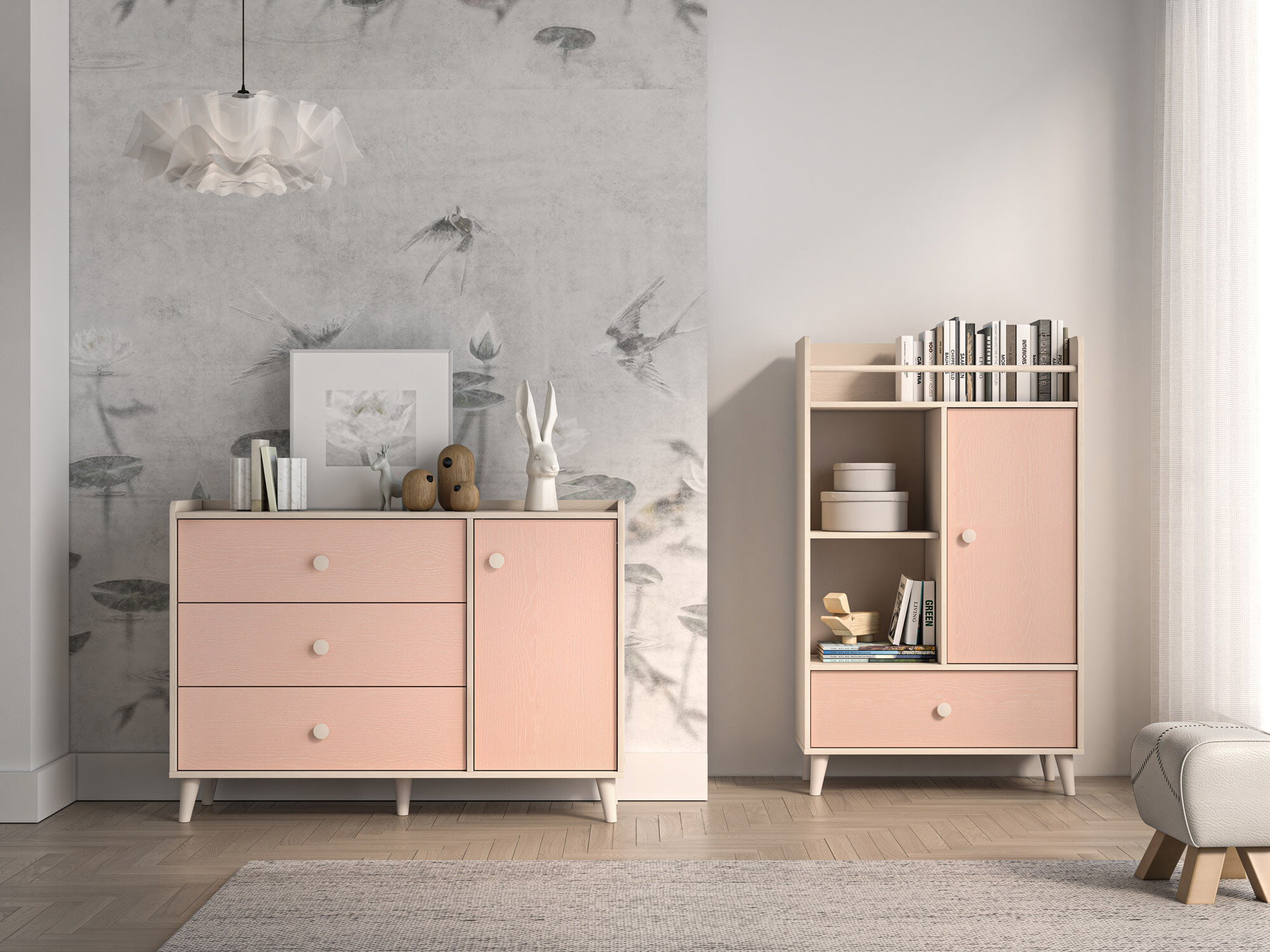 Commode Tortoli 104 (Rose)