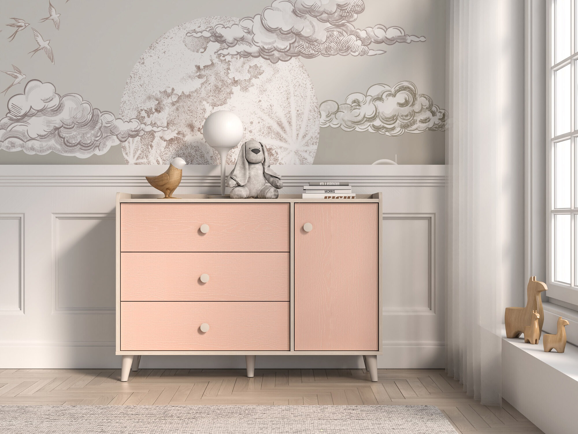 Commode Tortoli 104 (Rose)