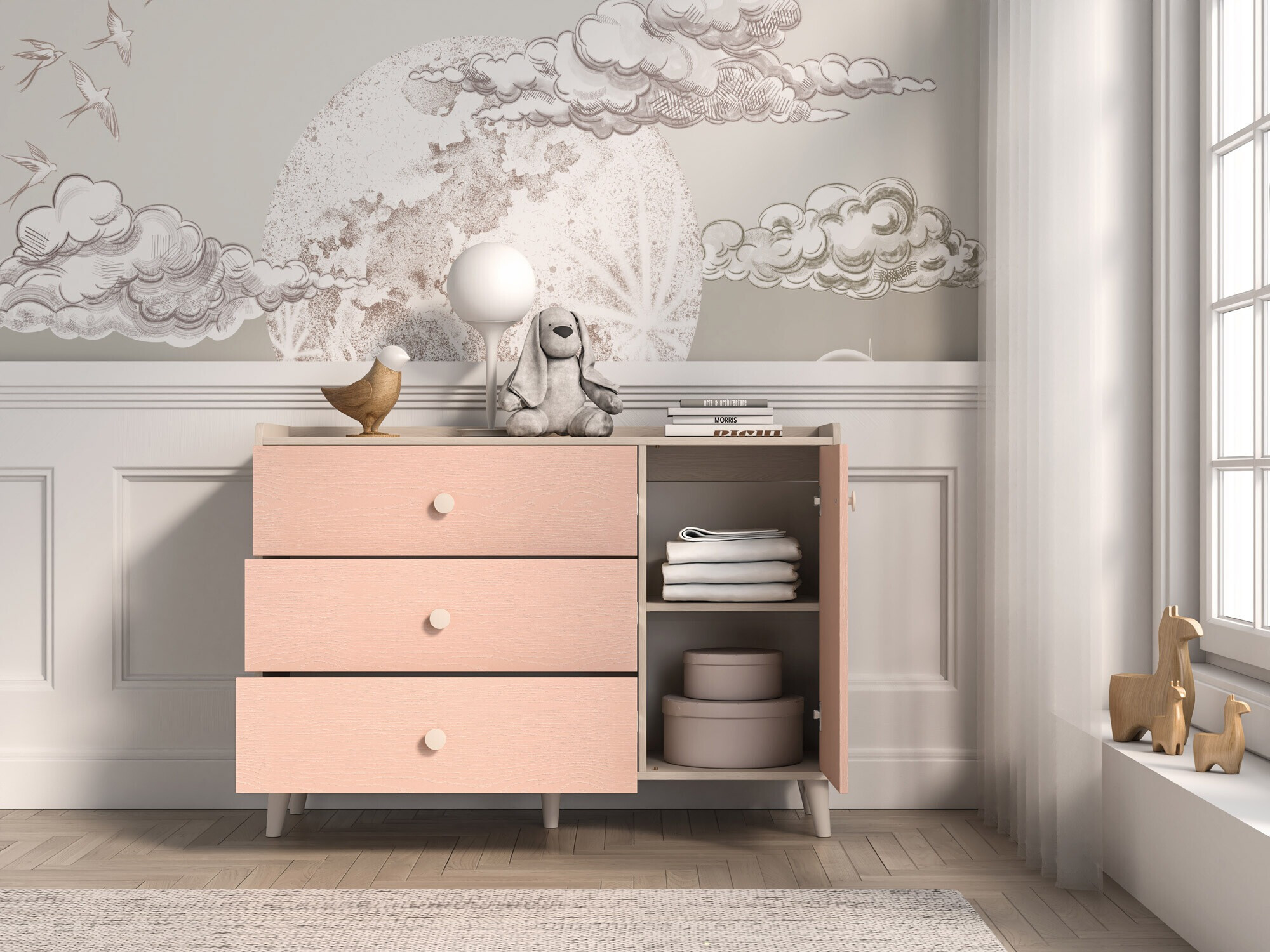 Commode Tortoli 104 (Rose)