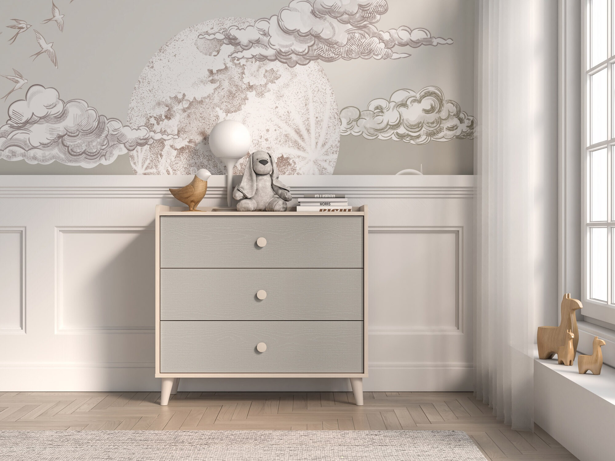 Commode Tortoli 105 (Gris)