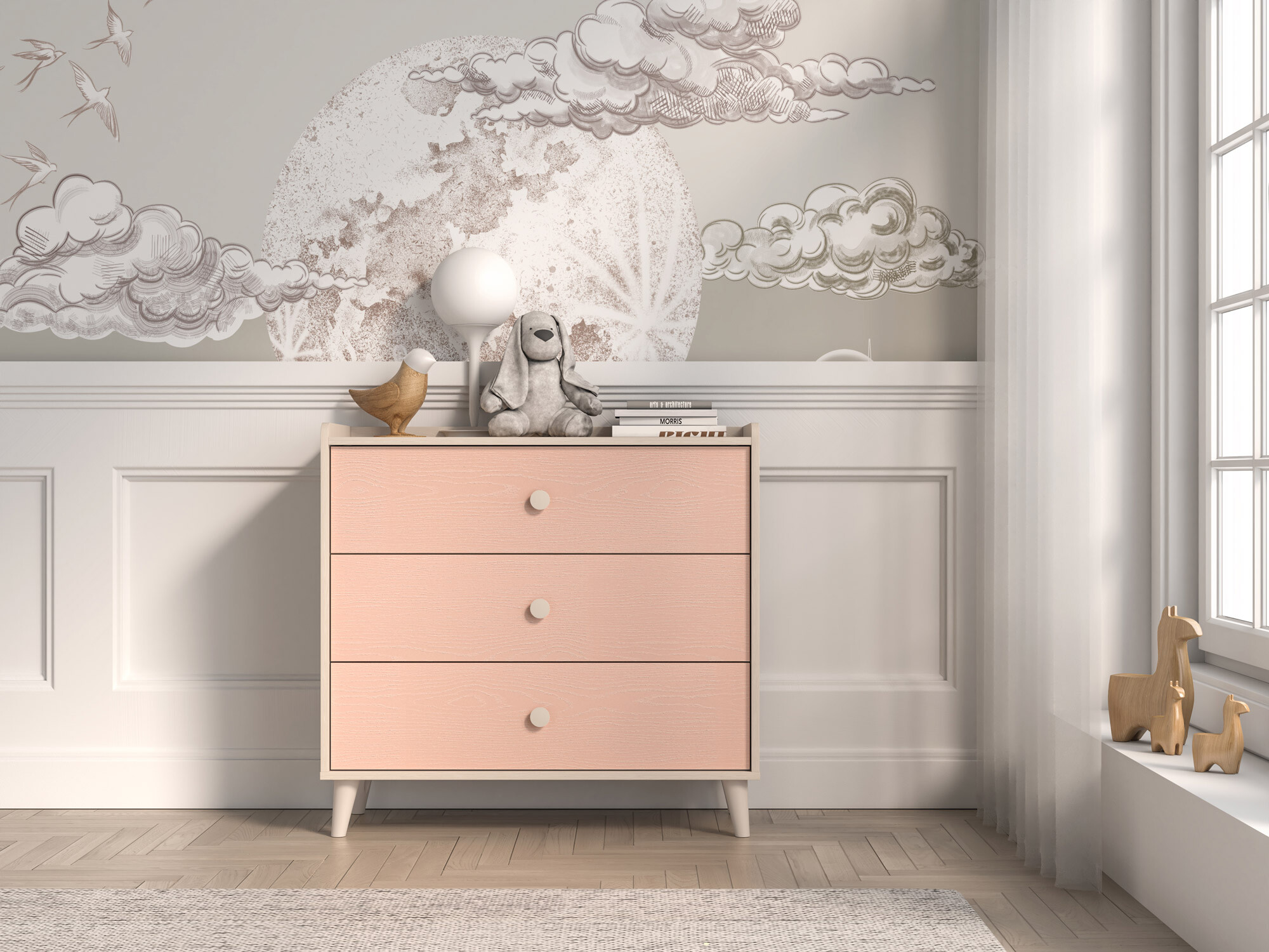 Commode Tortoli 105 (Rose)