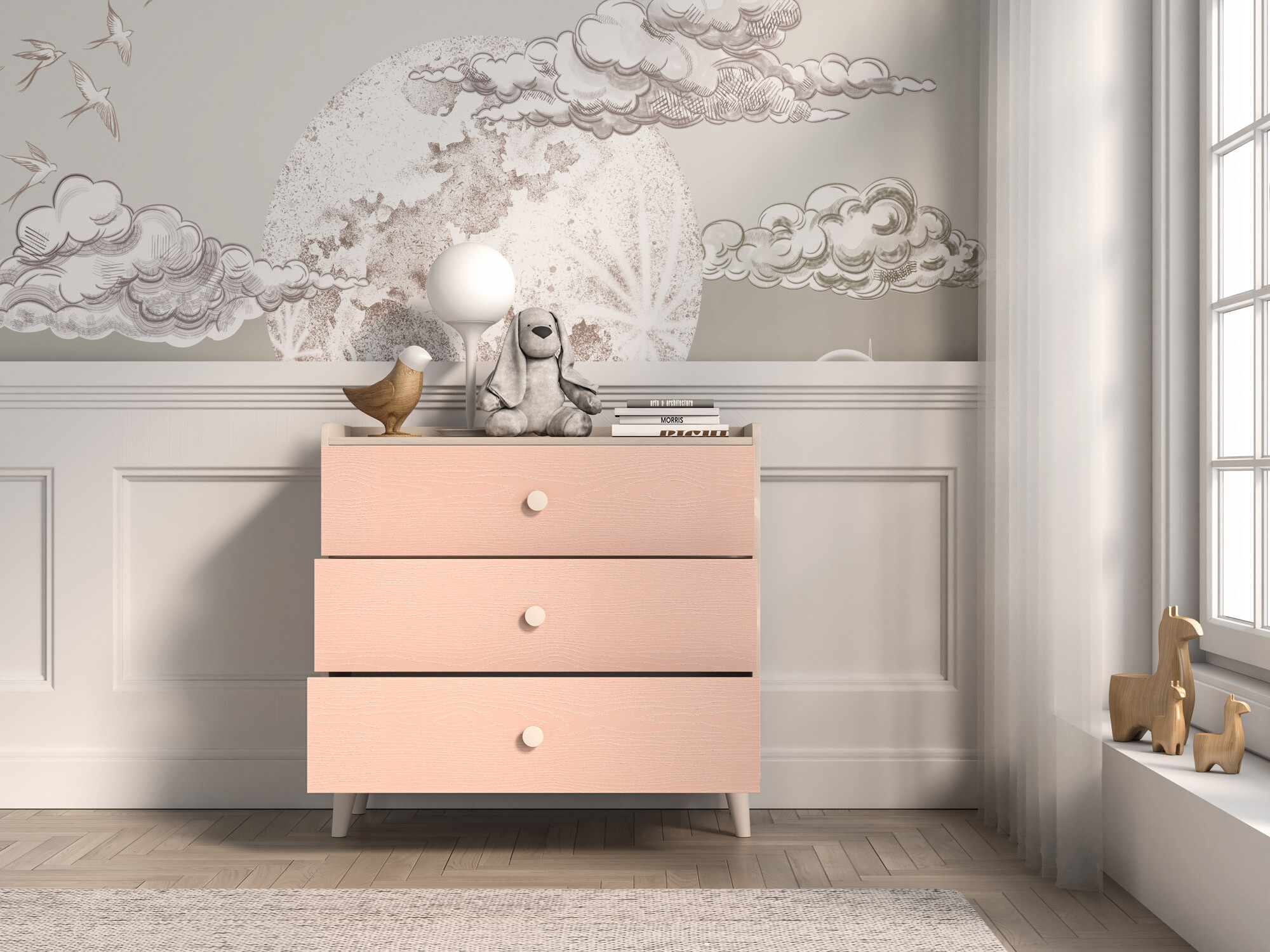 Commode Tortoli 105 (Rose)