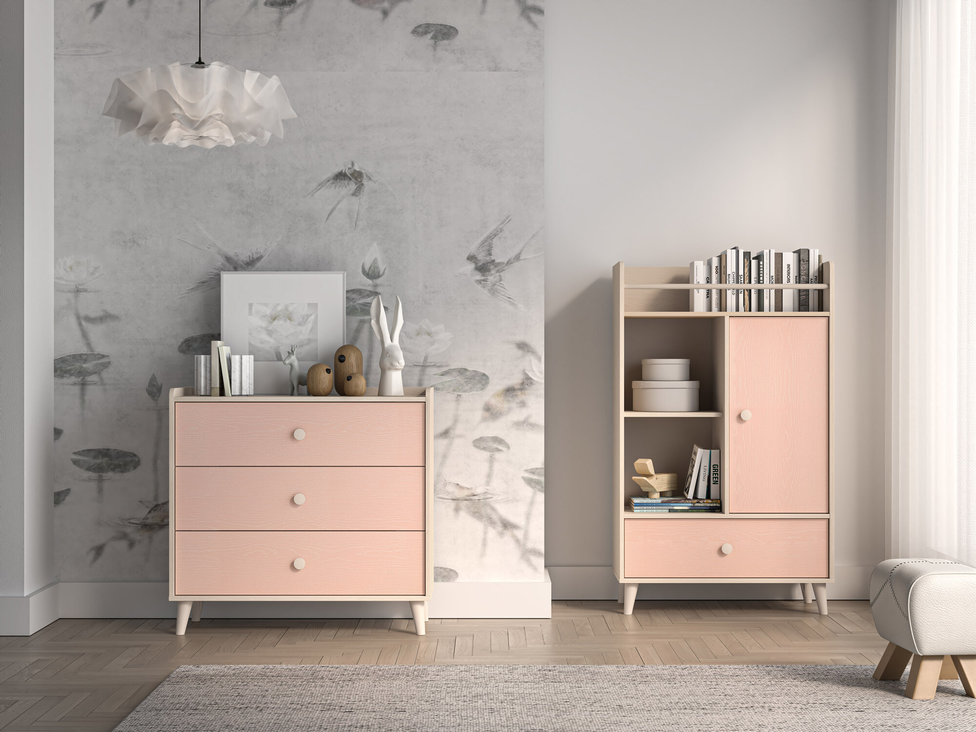 Commode Tortoli 105 (Rose)