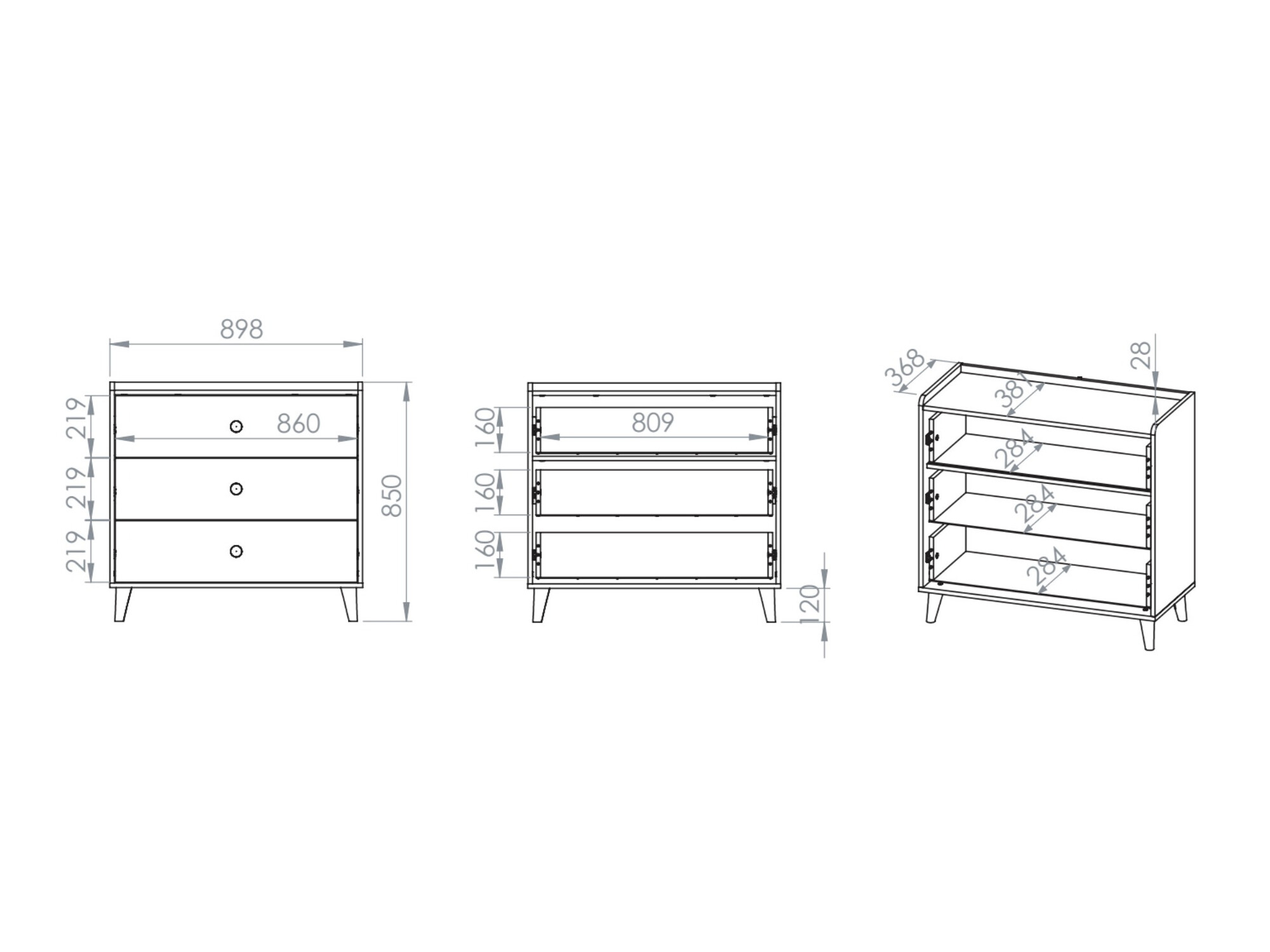 Commode Tortoli 105 (Rose)