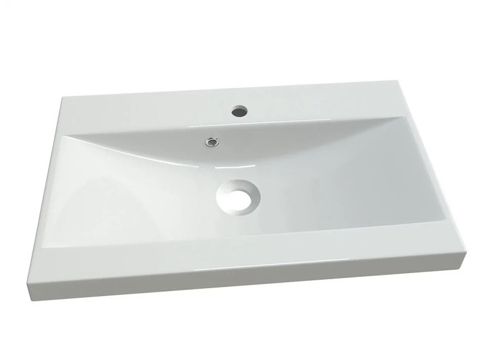 Ensemble de salle de bain Sarasota 123 (Blanc + Blanc brillant)