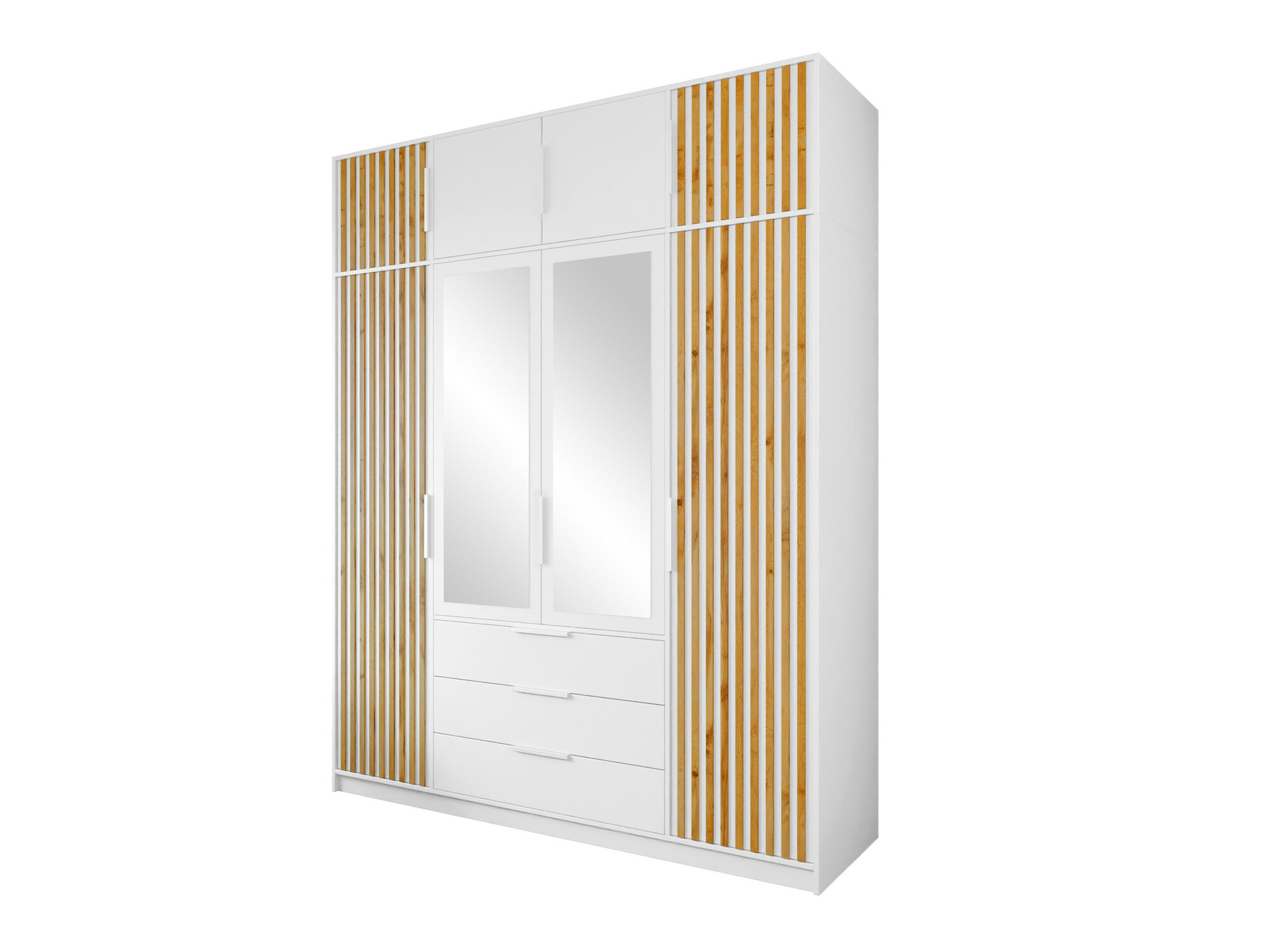 Armoire Collis II (Blanc + Chêne wotan)