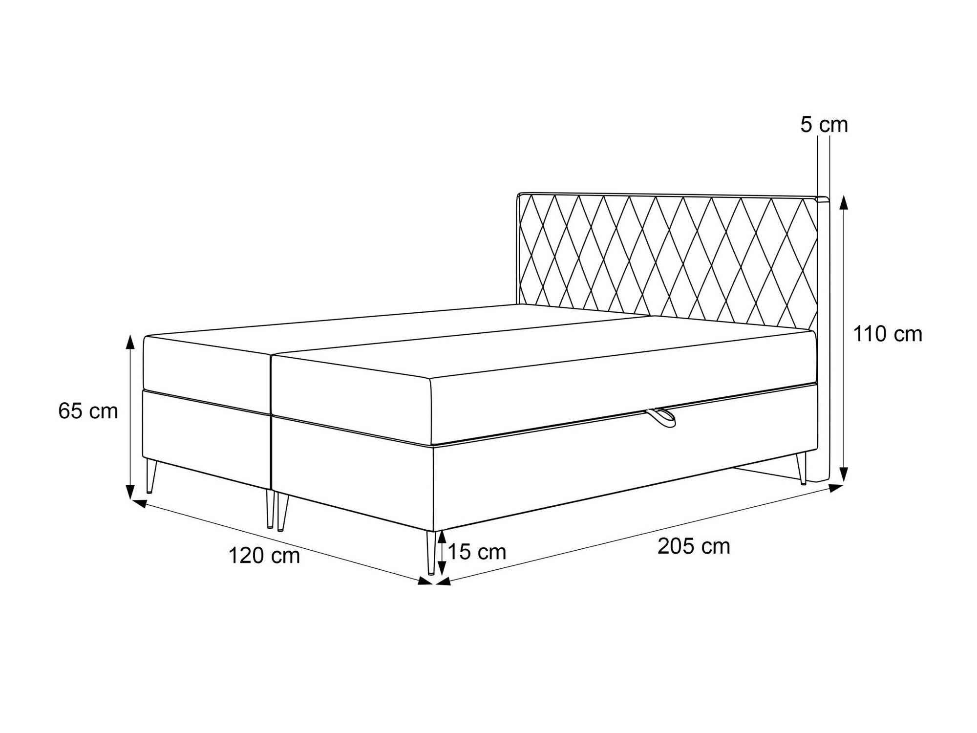 Lit boxspring Martinez 110 (Melody 12)