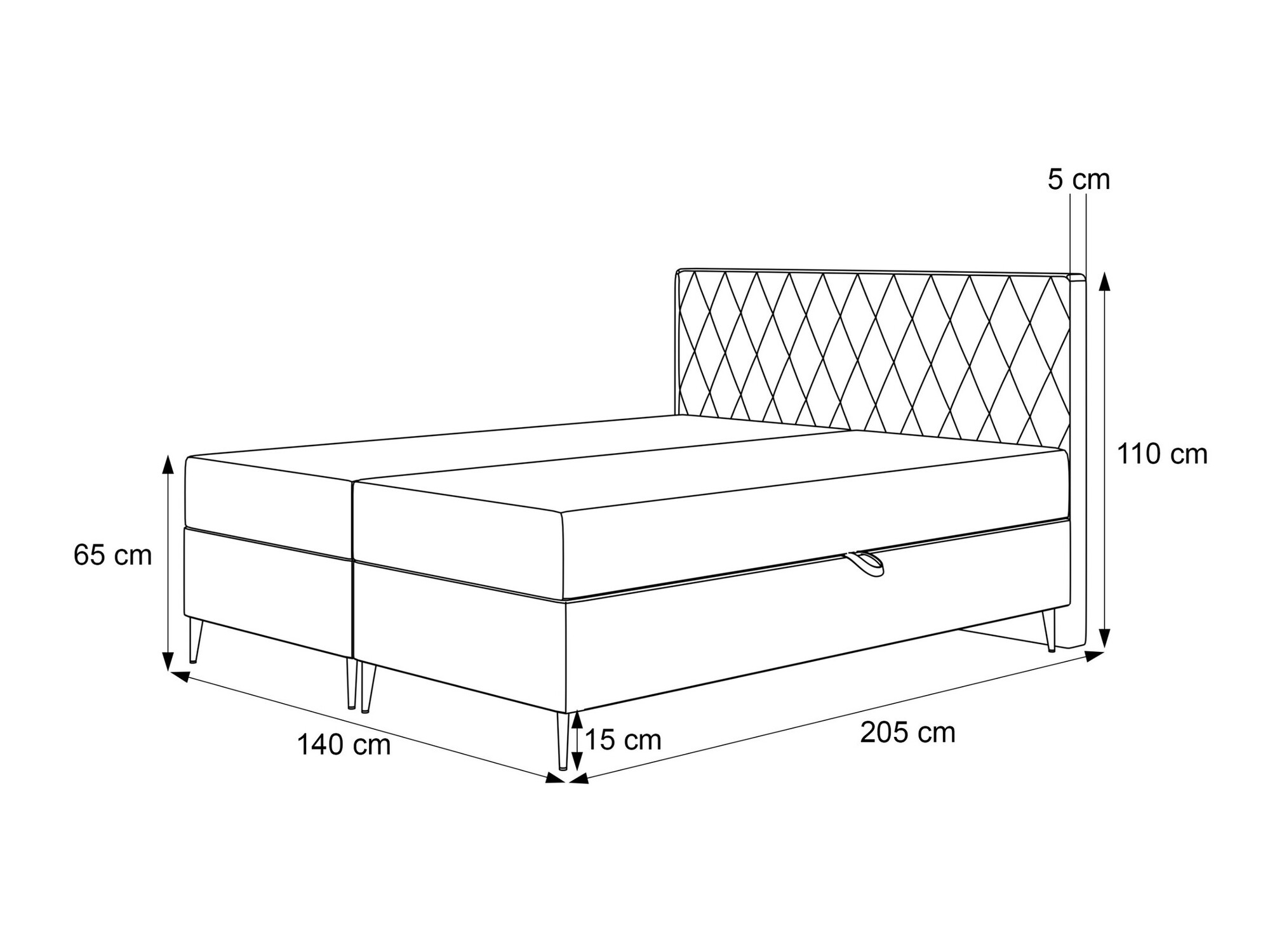 Lit boxspring Martinez 110 (Melody 12)