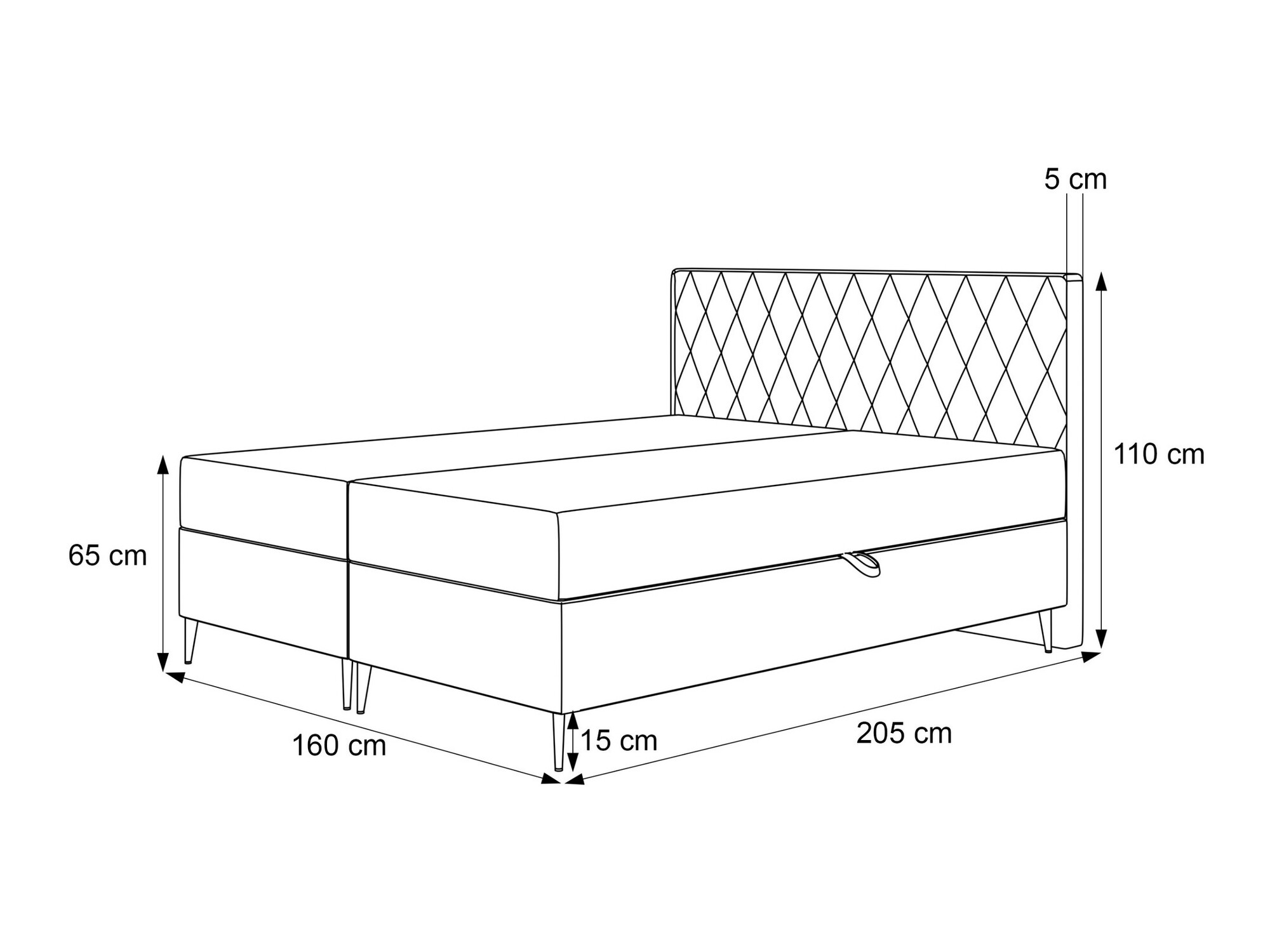 Lit boxspring Martinez 110 (Melody 12)