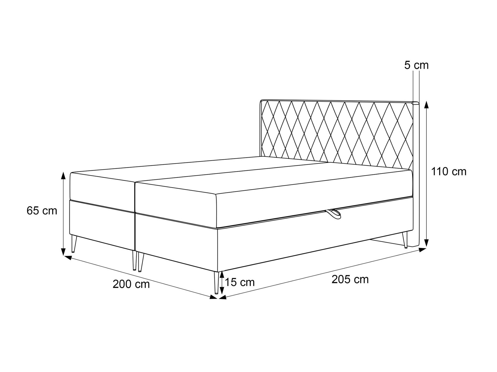 Lit boxspring Martinez 110 (Melody 12)
