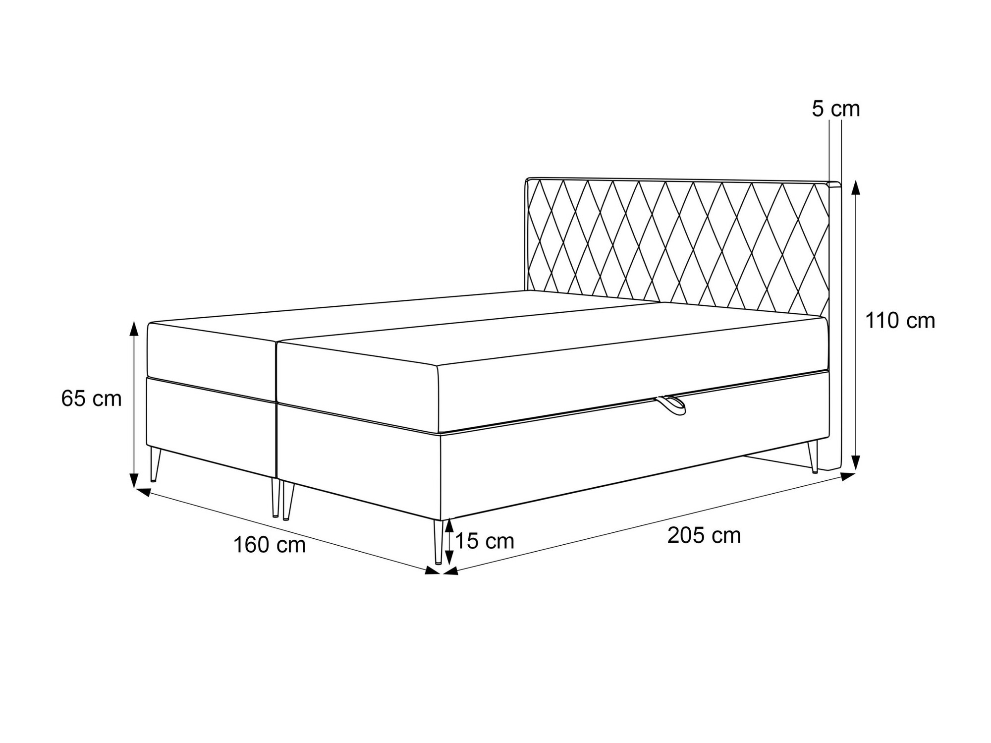 Lit boxspring Martinez 110 (Melody 13)