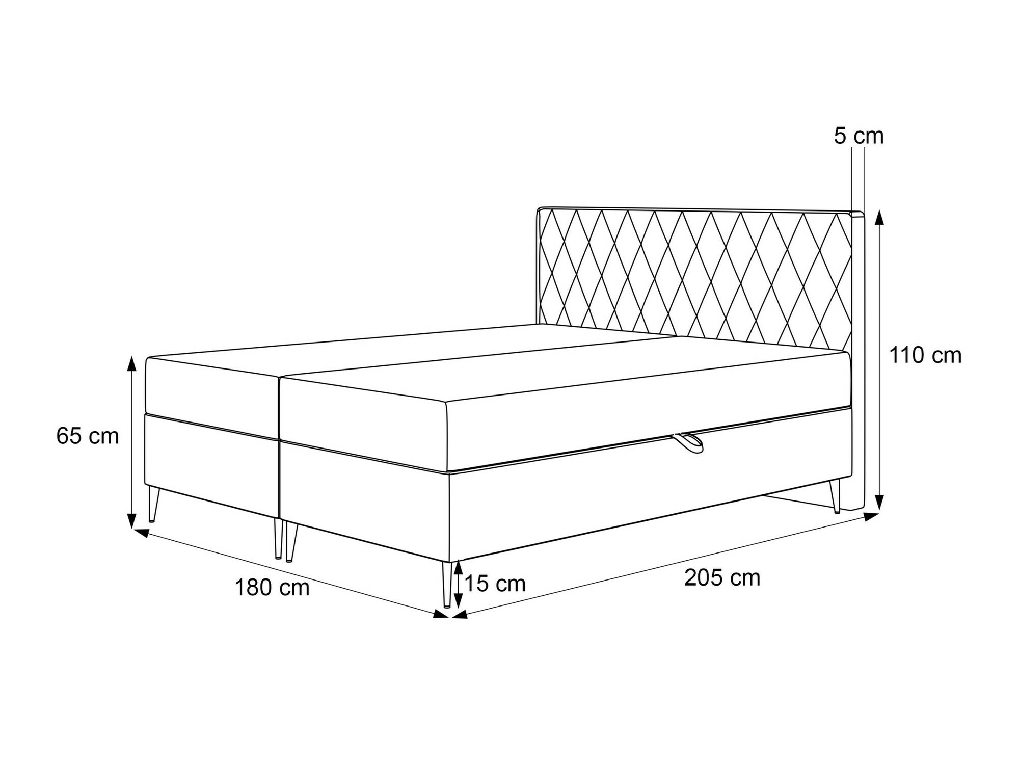 Lit boxspring Martinez 110 (Melody 13)
