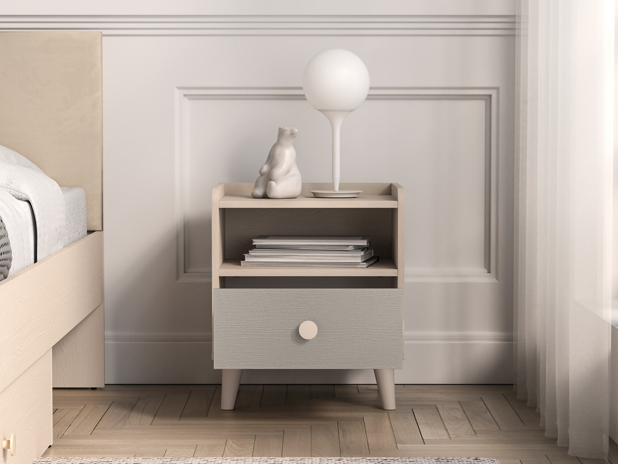 Table de chevet Tortoli 108 (Gris)