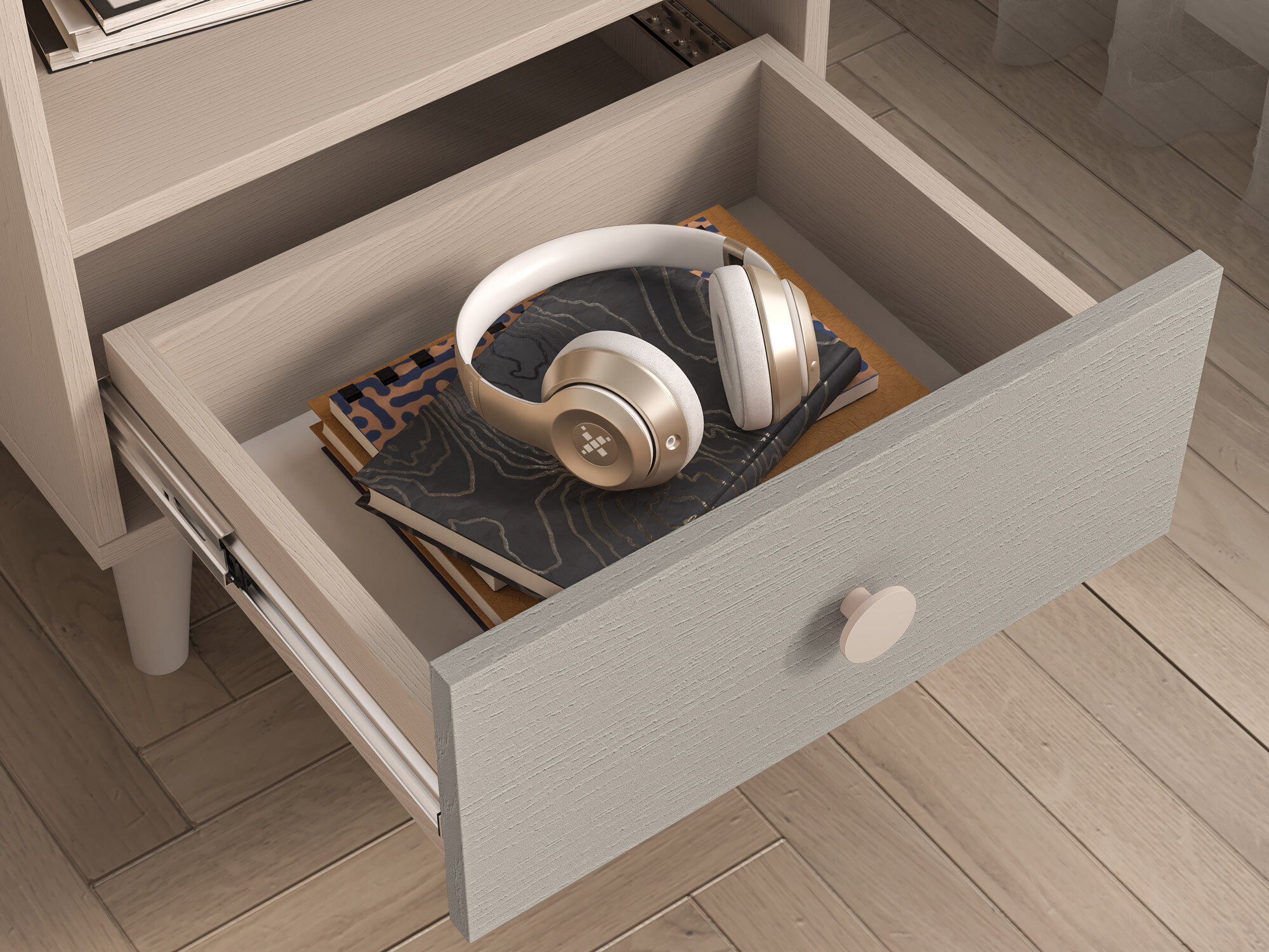 Table de chevet Tortoli 108 (Gris)