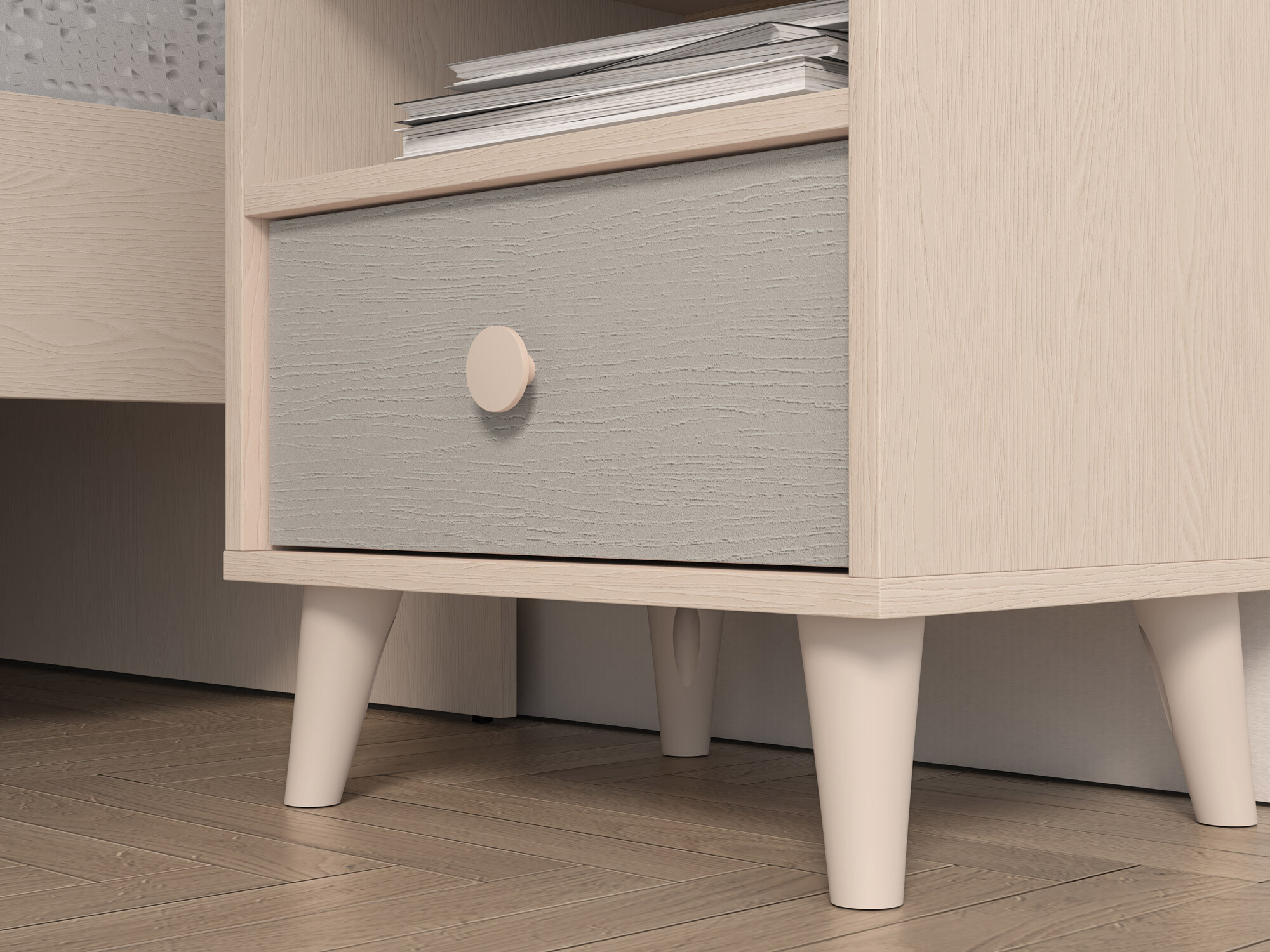 Table de chevet Tortoli 108 (Gris)