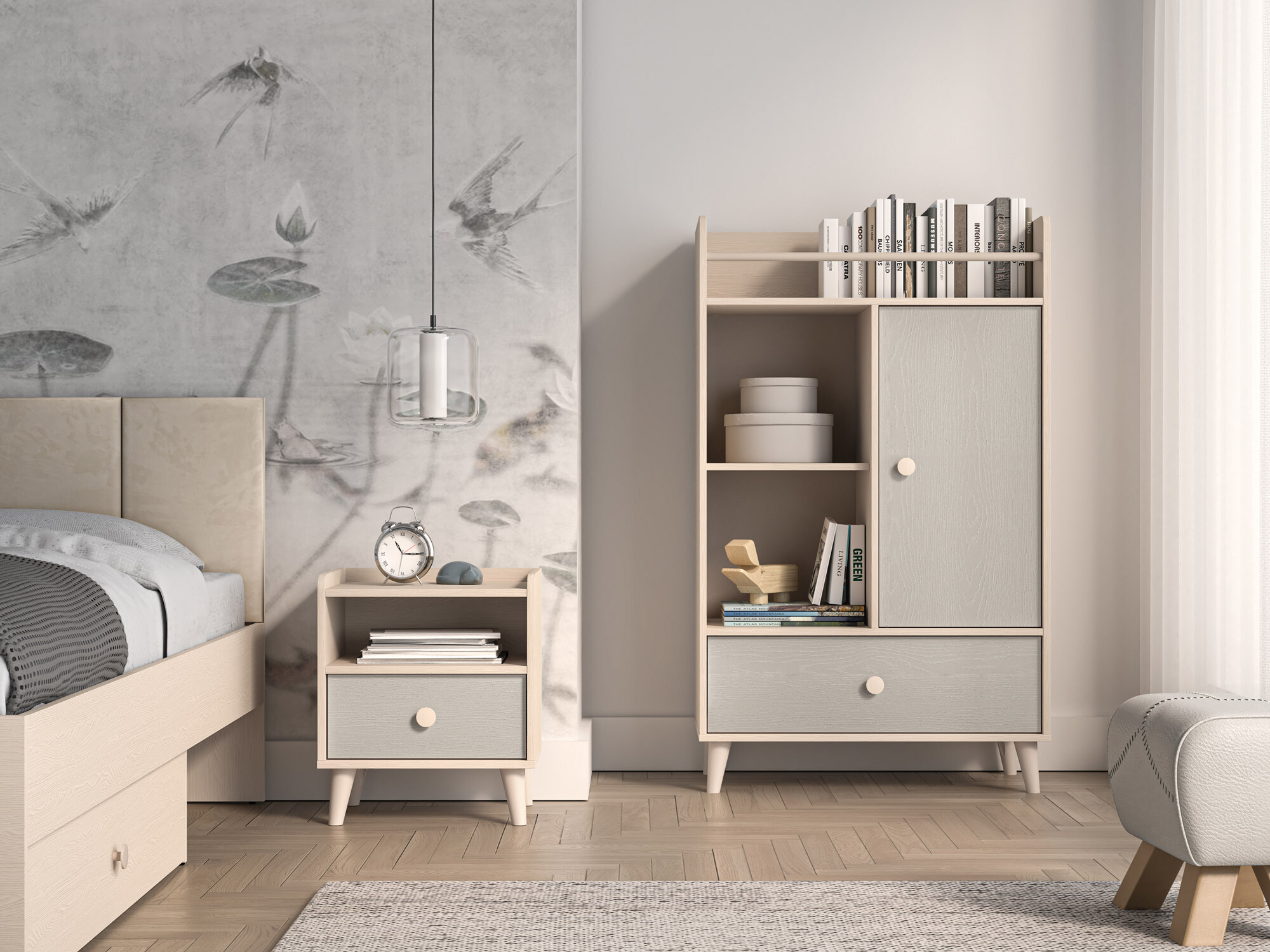 Table de chevet Tortoli 108 (Gris)