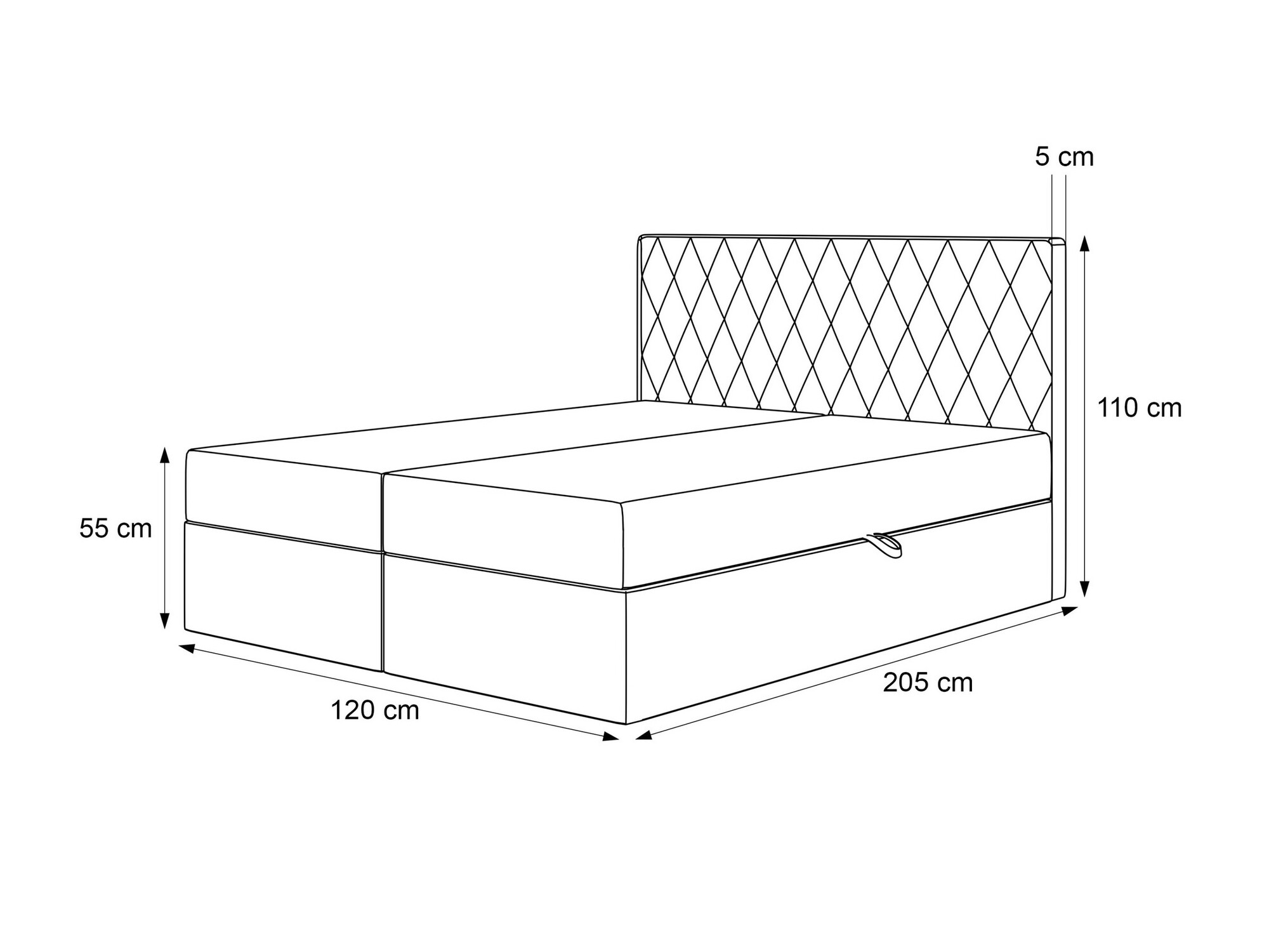 Lit boxspring Martinez 114 (Magic Velvet 2229)