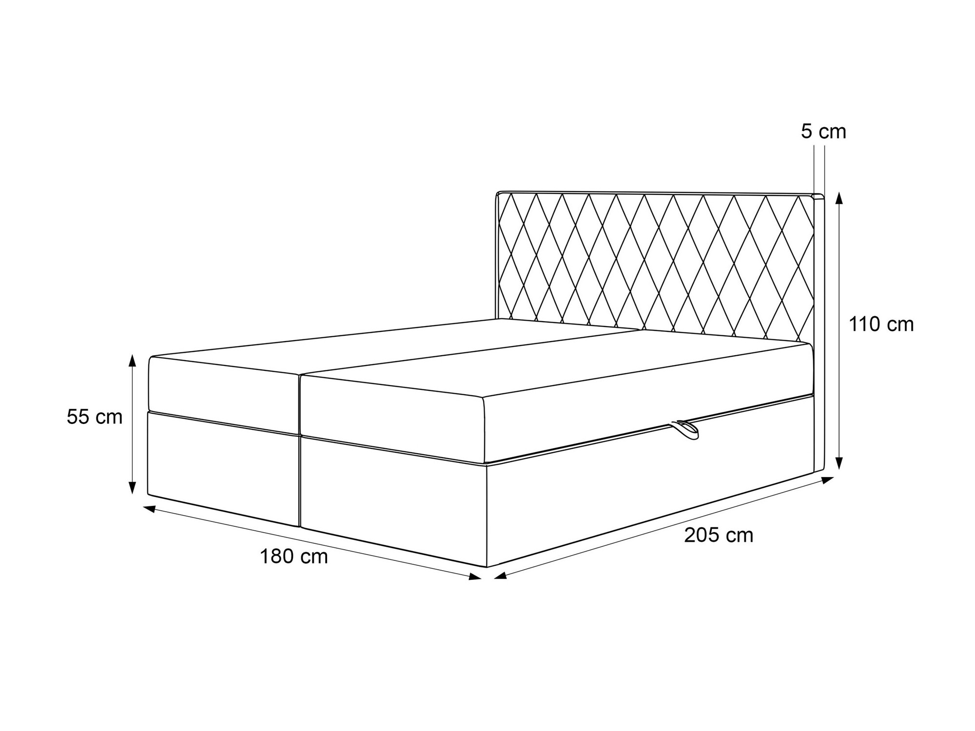 Lit boxspring Martinez 114 (Magic Velvet 2210)