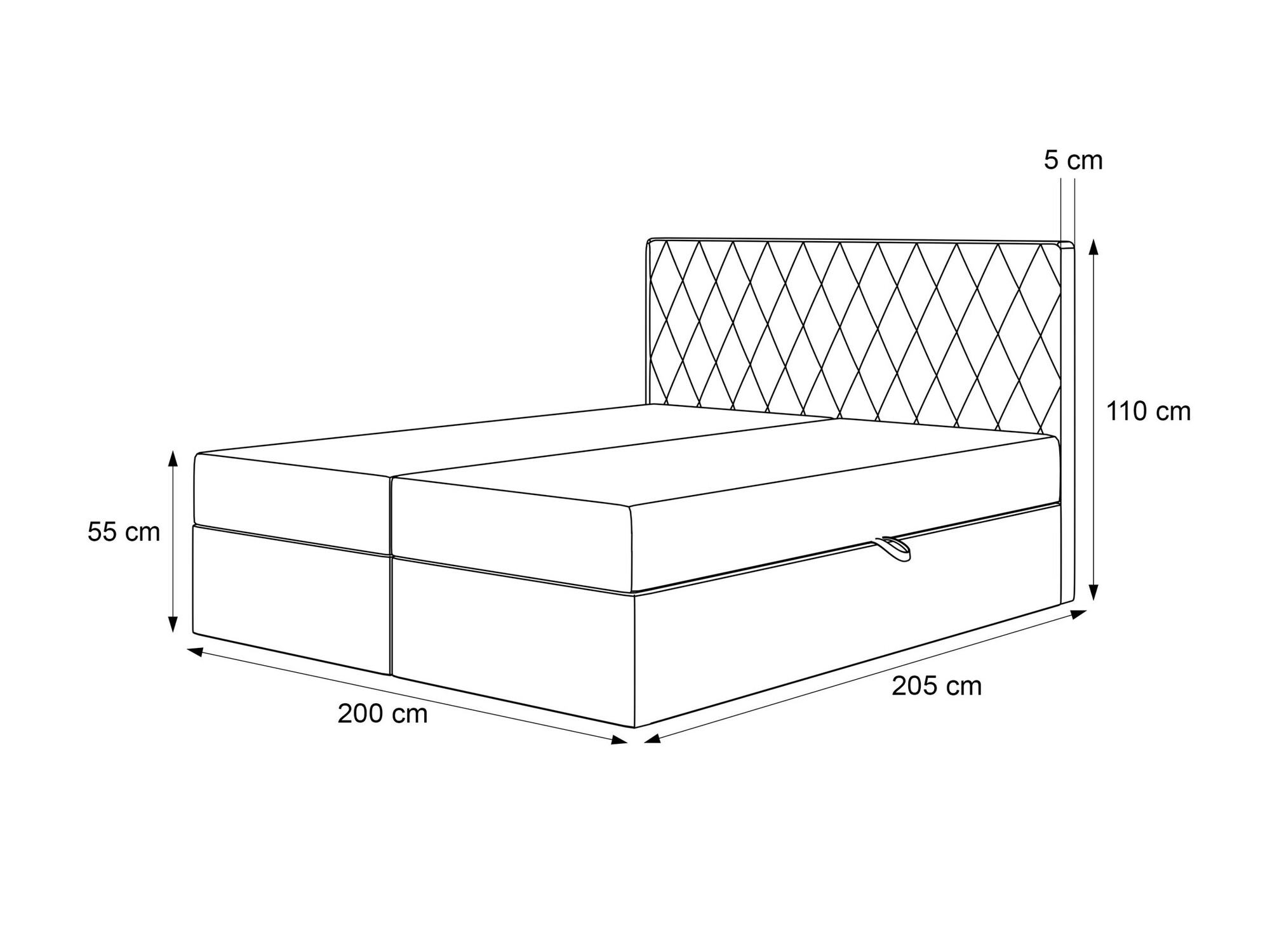 Lit boxspring Martinez 114 (Magic Velvet 2229)