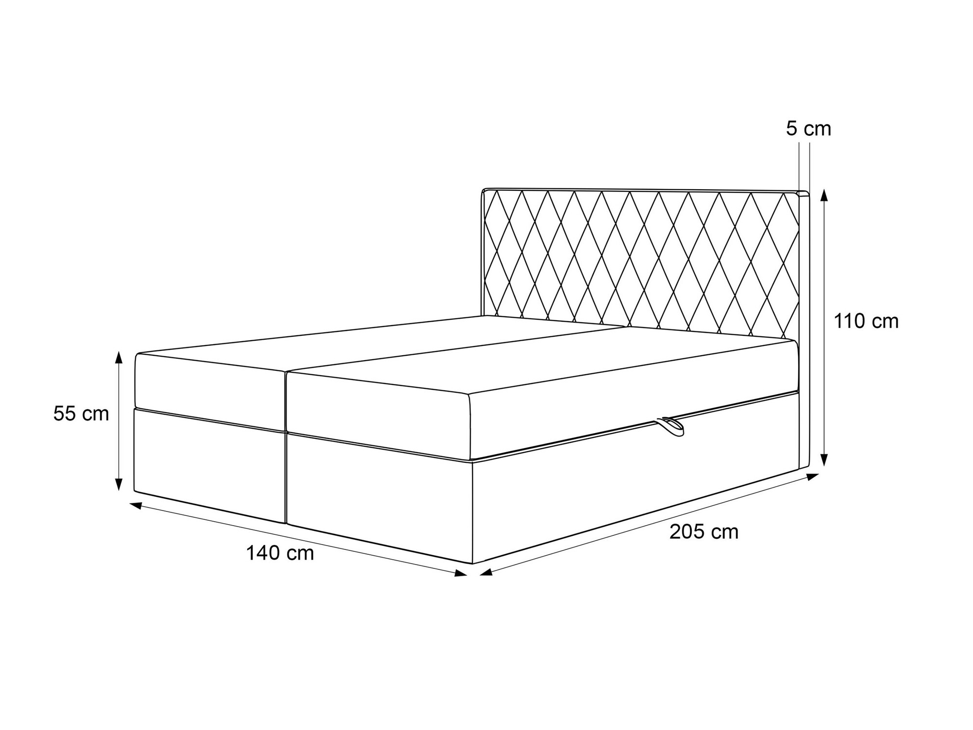 Lit boxspring Martinez 114 (Melody 12)